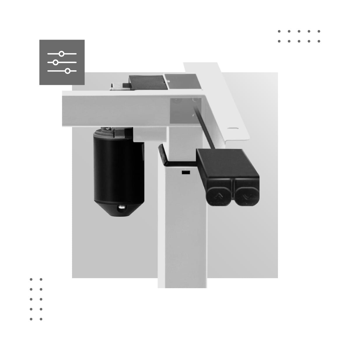 Elektrický stůl Mark Adler Xeno 2.0, bílý 