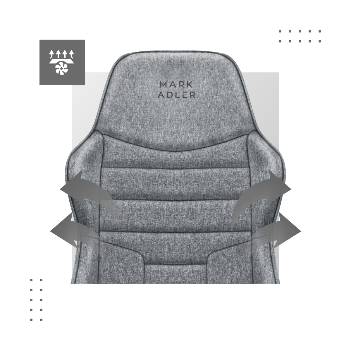 Kancelářská židle Mark Adler Boss 4.2 šedá 