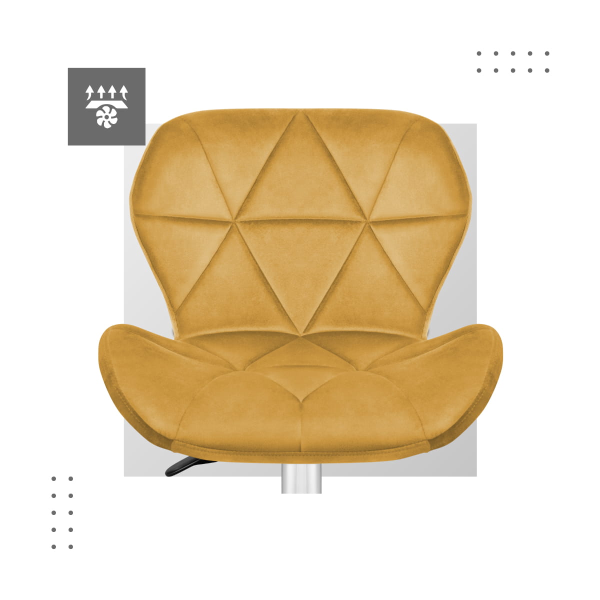 Kancelářská židle Mark Adler Future 3.0 v hořčicově žluté barvě 