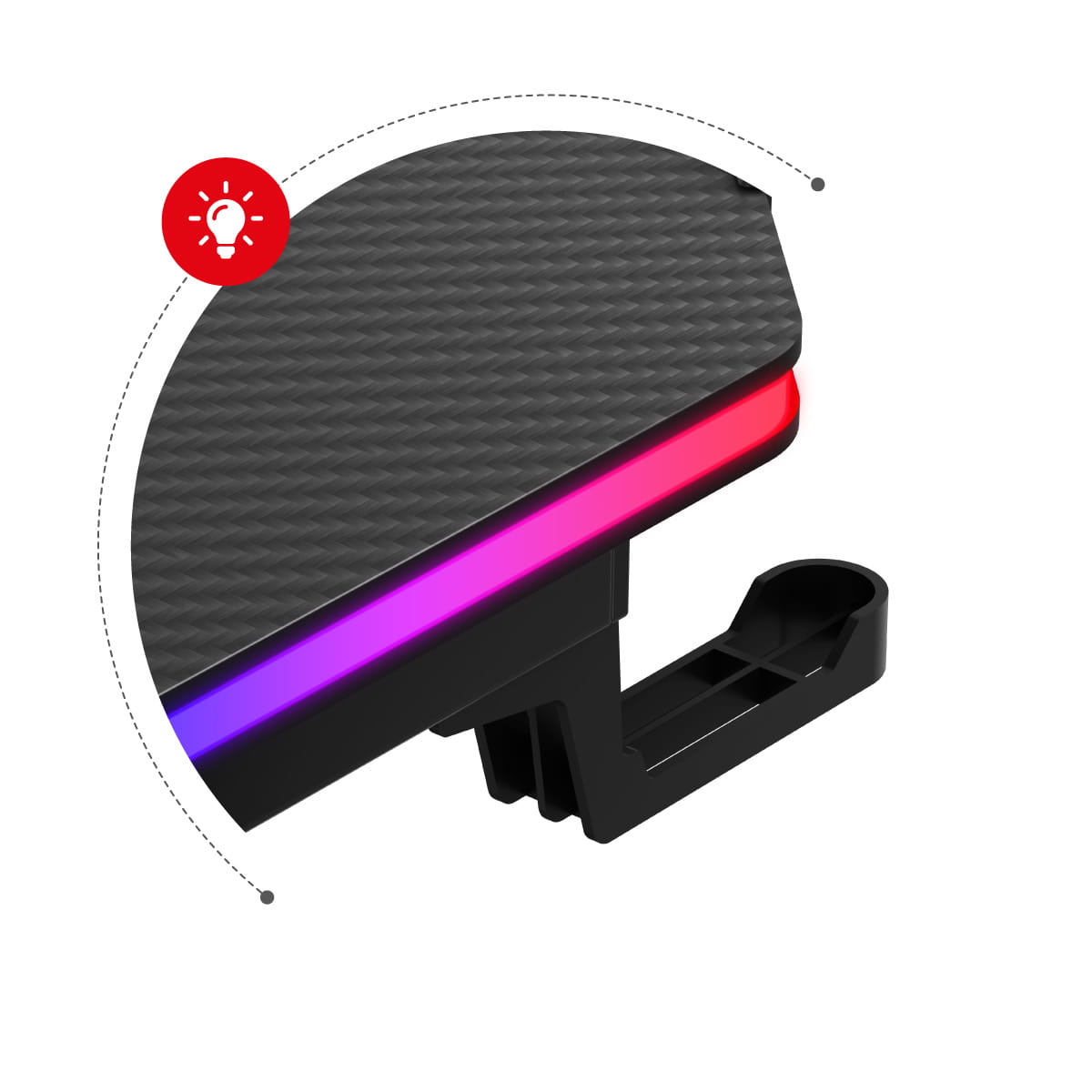 Herní stůl Huzaro Hero 4.8 RGB 160 cm 