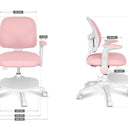 Otočná židle Mark Adler JUNIOR 5.0 růžová 