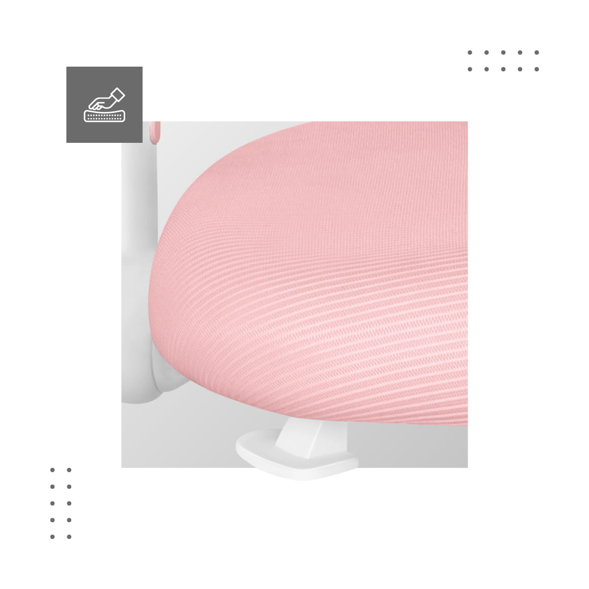 Otočná židle Mark Adler JUNIOR 5.0 růžová 