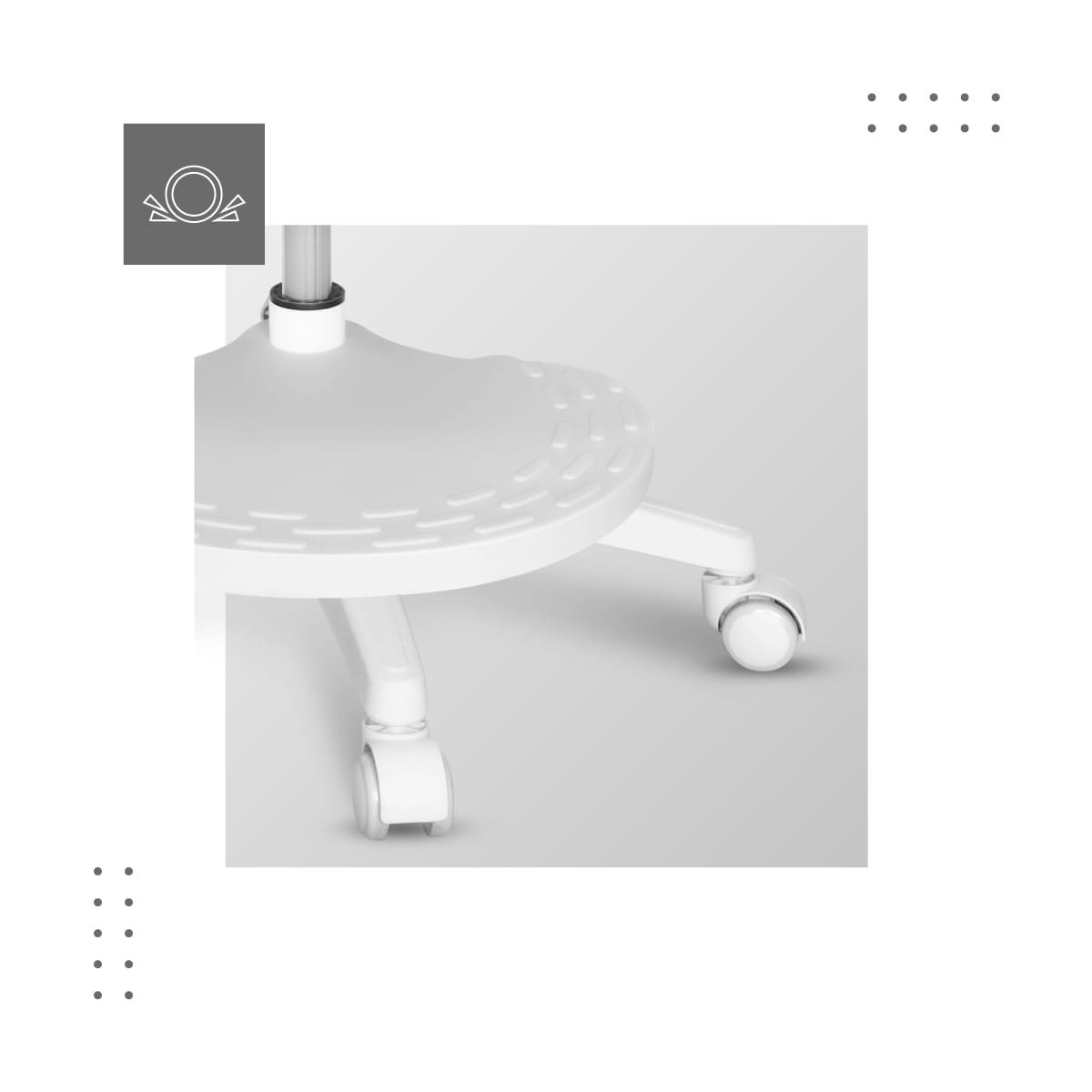 Otočná židle Mark Adler JUNIOR 5.0 šedá 