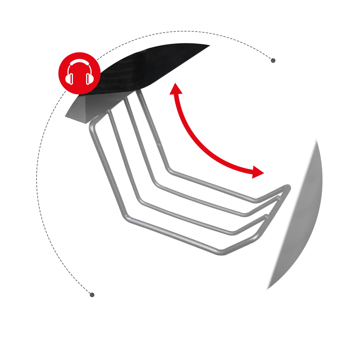 Herní stůl Huzaro Hero 7.0 šedý 154 cm 