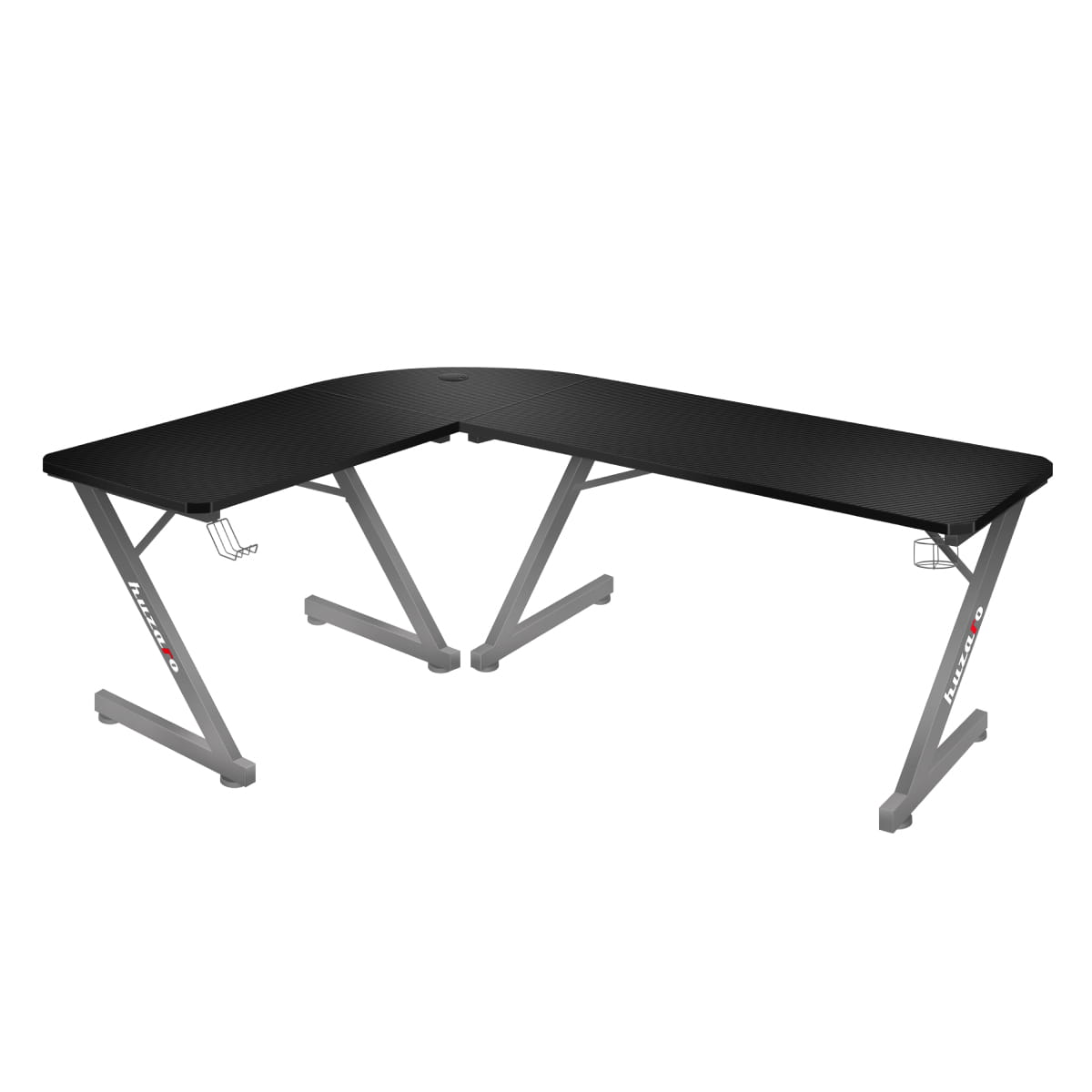 Herní stůl Huzaro Hero 7.0 šedý 154 cm 