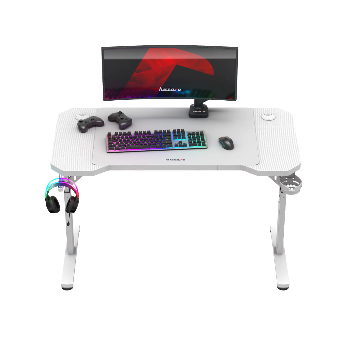 Herní stůl Huzaro Hero 2.6 bílý 120 cm 