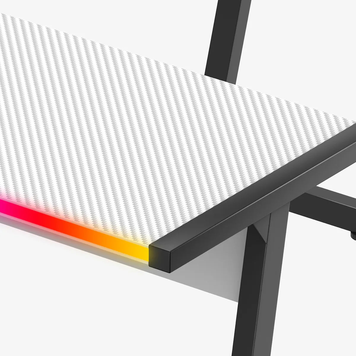 HUZARO HERO 6.0 Bílý RGB chytrý herní stůl 147 cm 