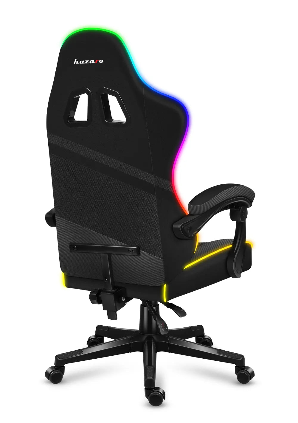 Herní židle Huzaro FORCE 4.4 RGB s černým síťovaným podsvícením 