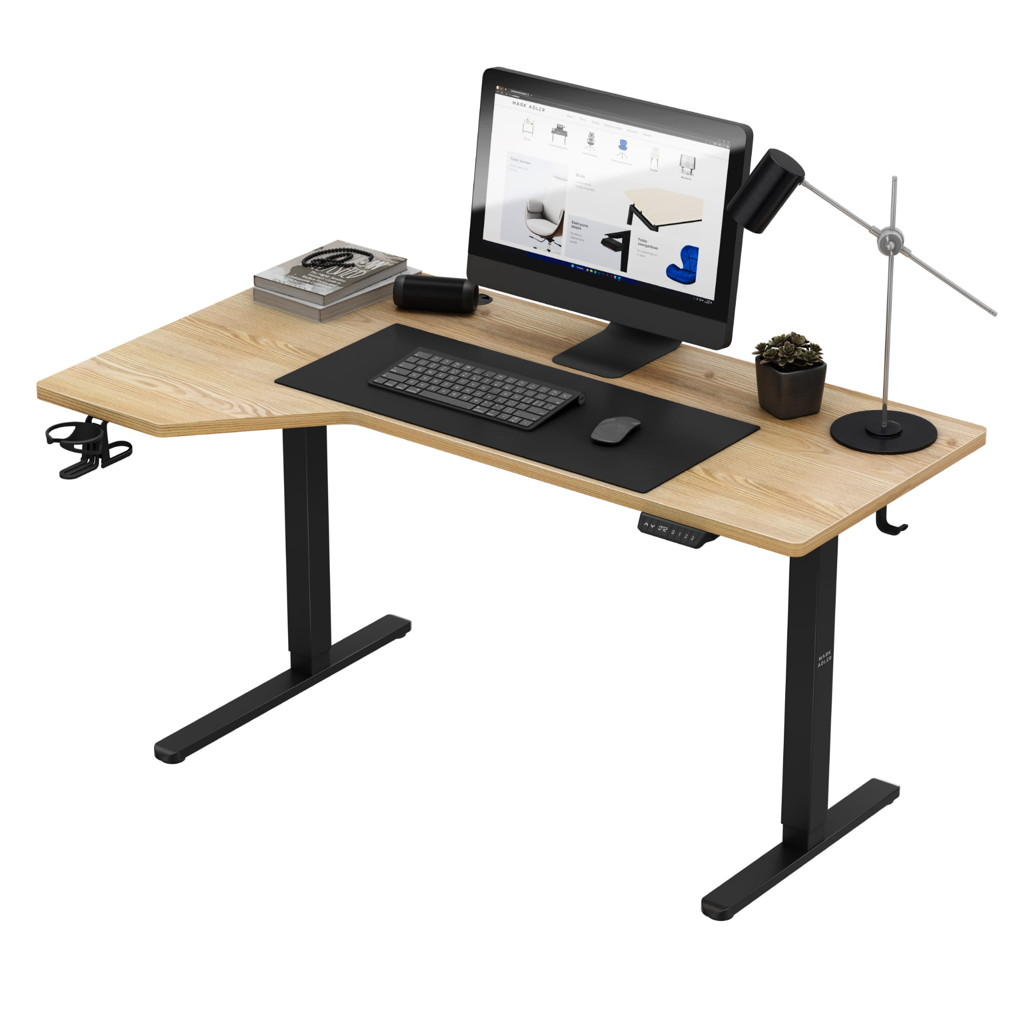 Mark Adler Leader 9.1 Černý elektrický stůl 145 cm 