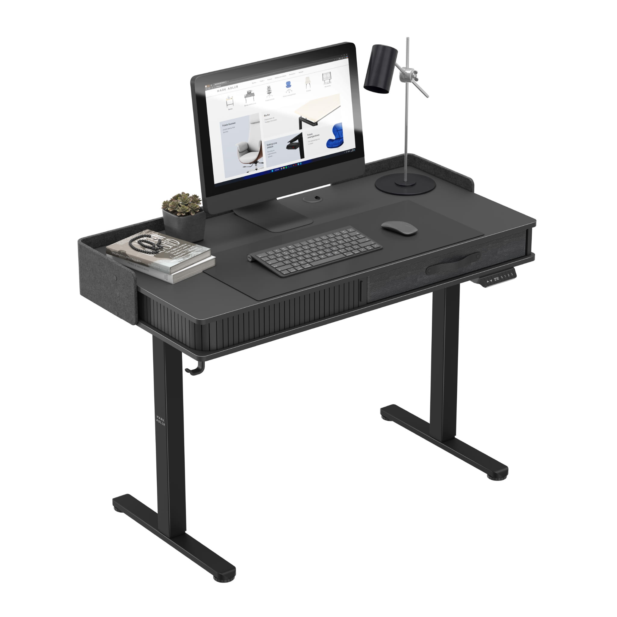 Elektrický stůl Mark Adler Leader 8.0, černý, 120 cm 