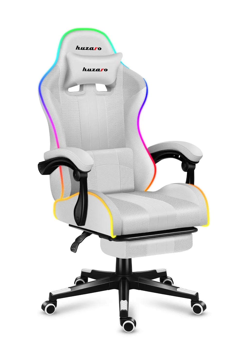 Herní židle HUZARO Force 4.7 White RGB 