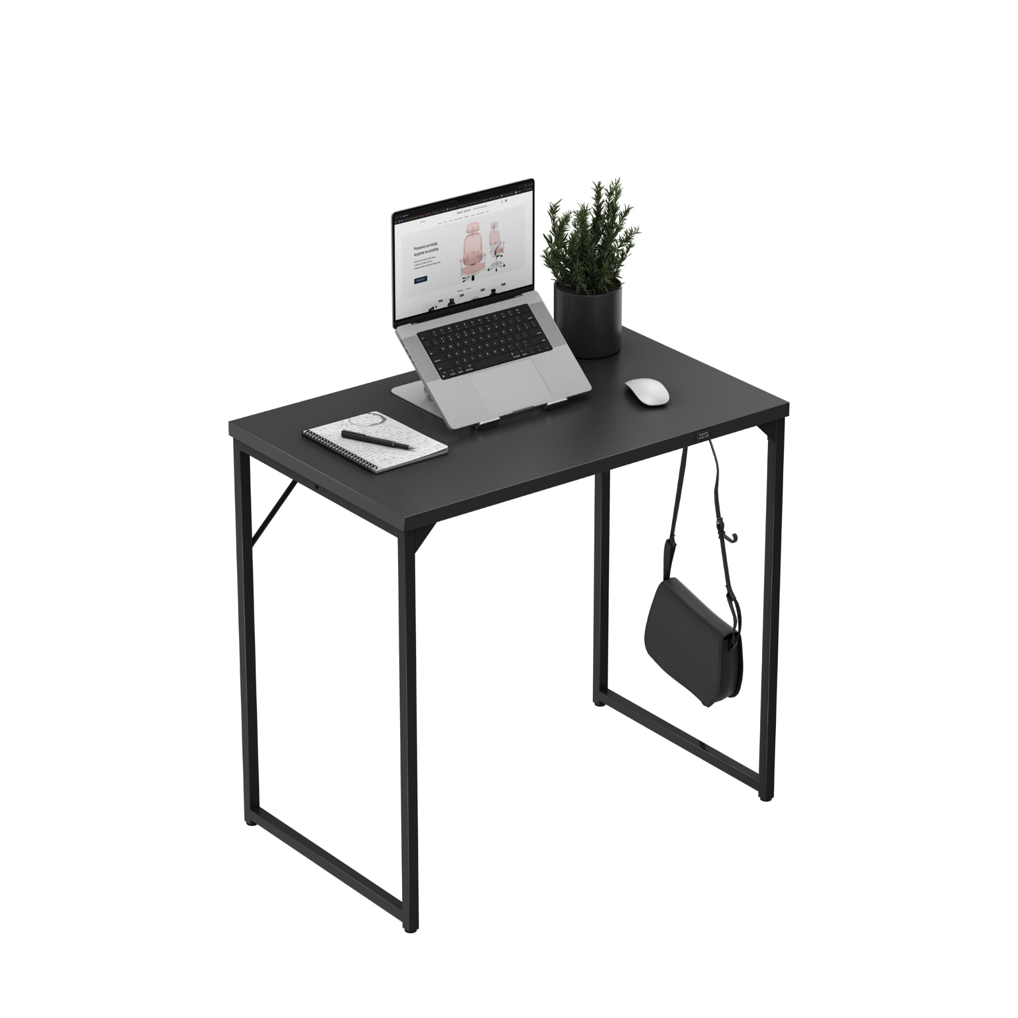 Mark Adler Leader 1.3 Černý malý psací stůl 80 cm 