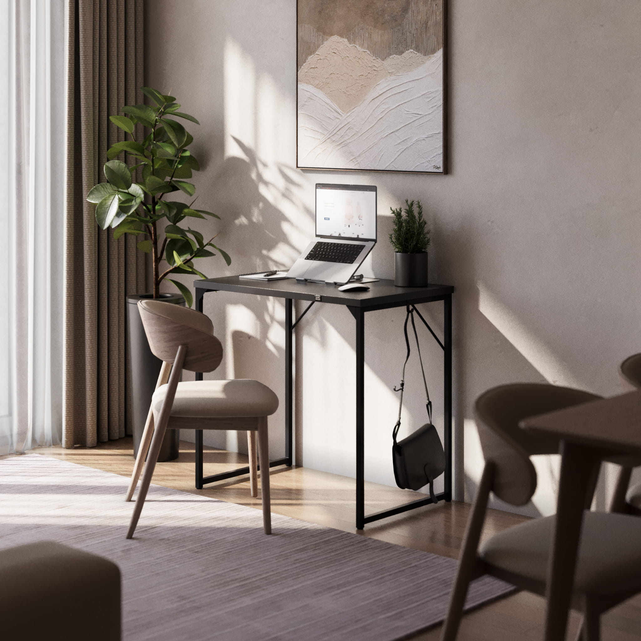 Mark Adler Leader 1.3 Černý malý psací stůl 80 cm 