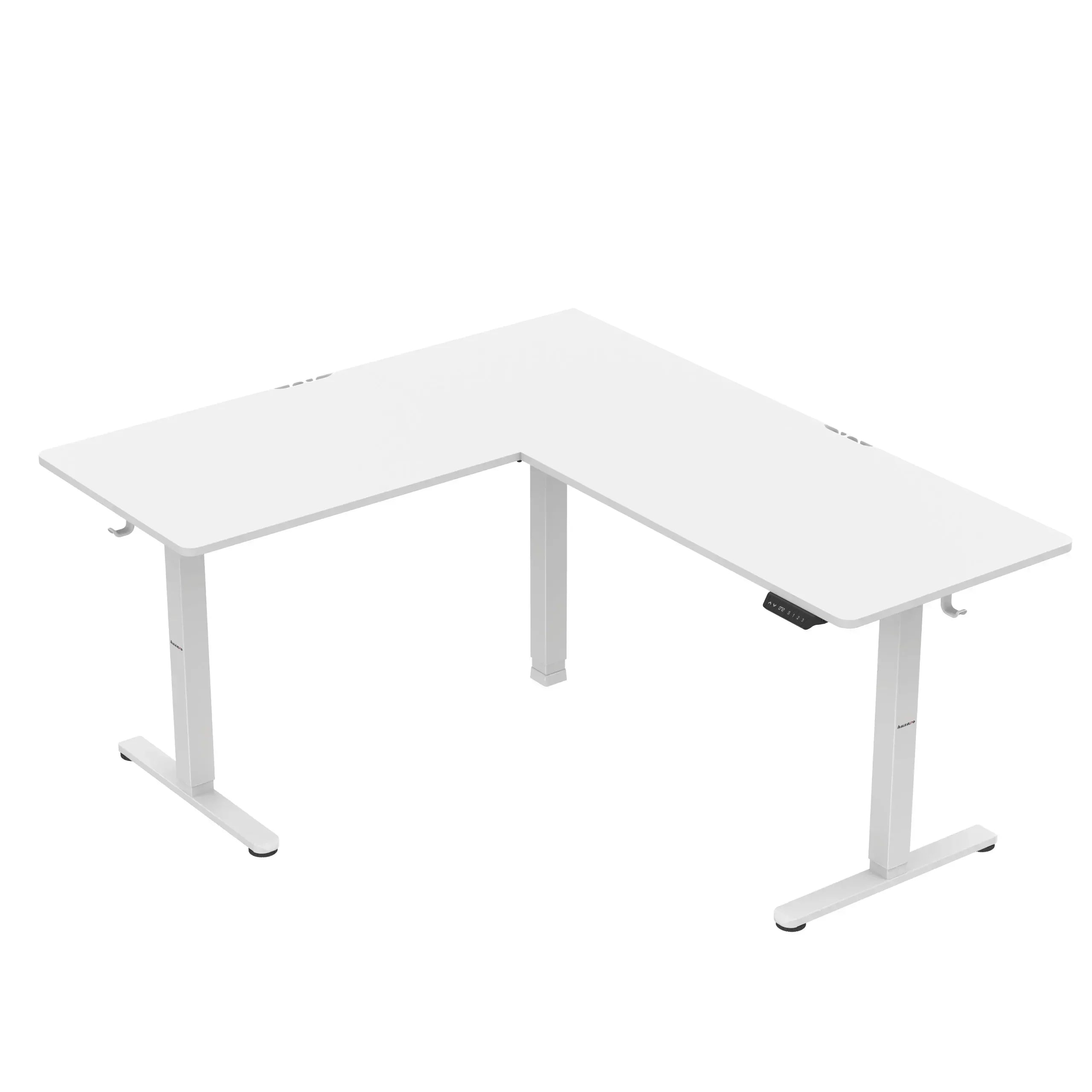 Huzaro Hero 9.5 bílý elektrický rohový stůl 160 cm 