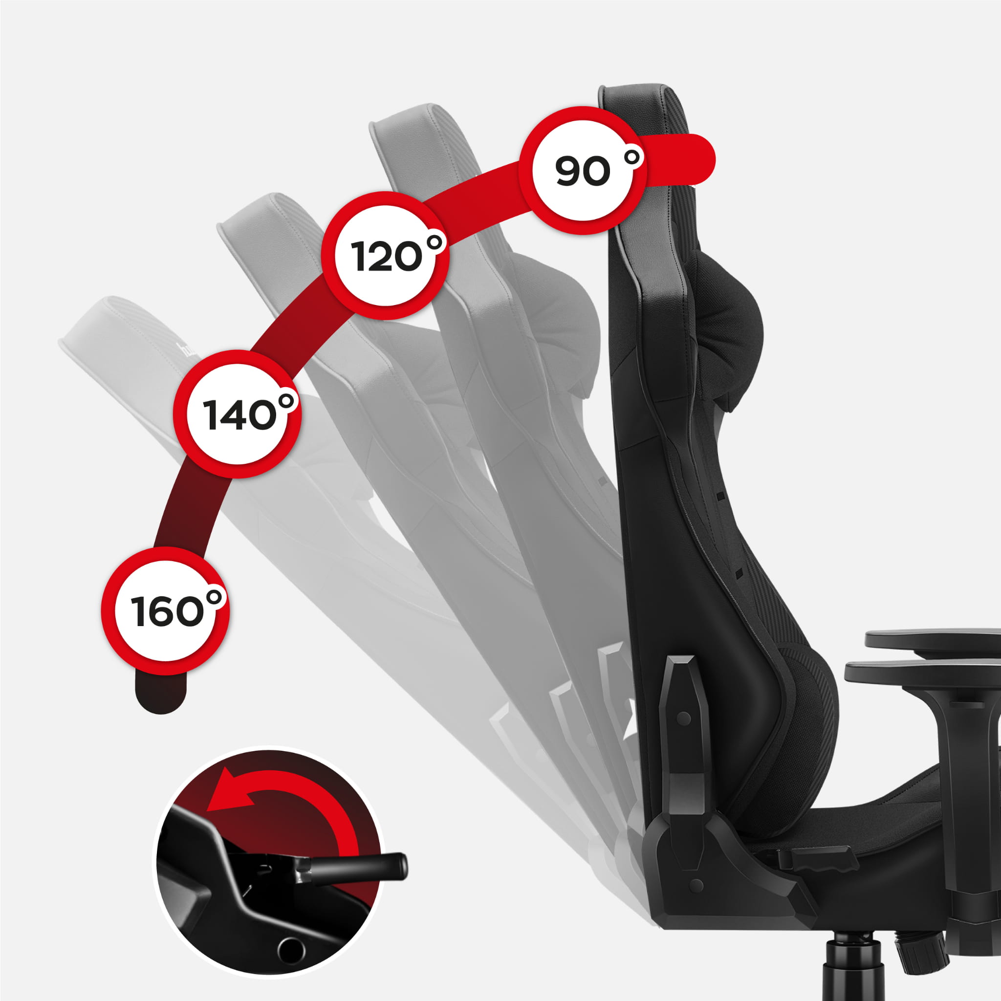 Herní židle HUZARO FORCE 7.6 černá 