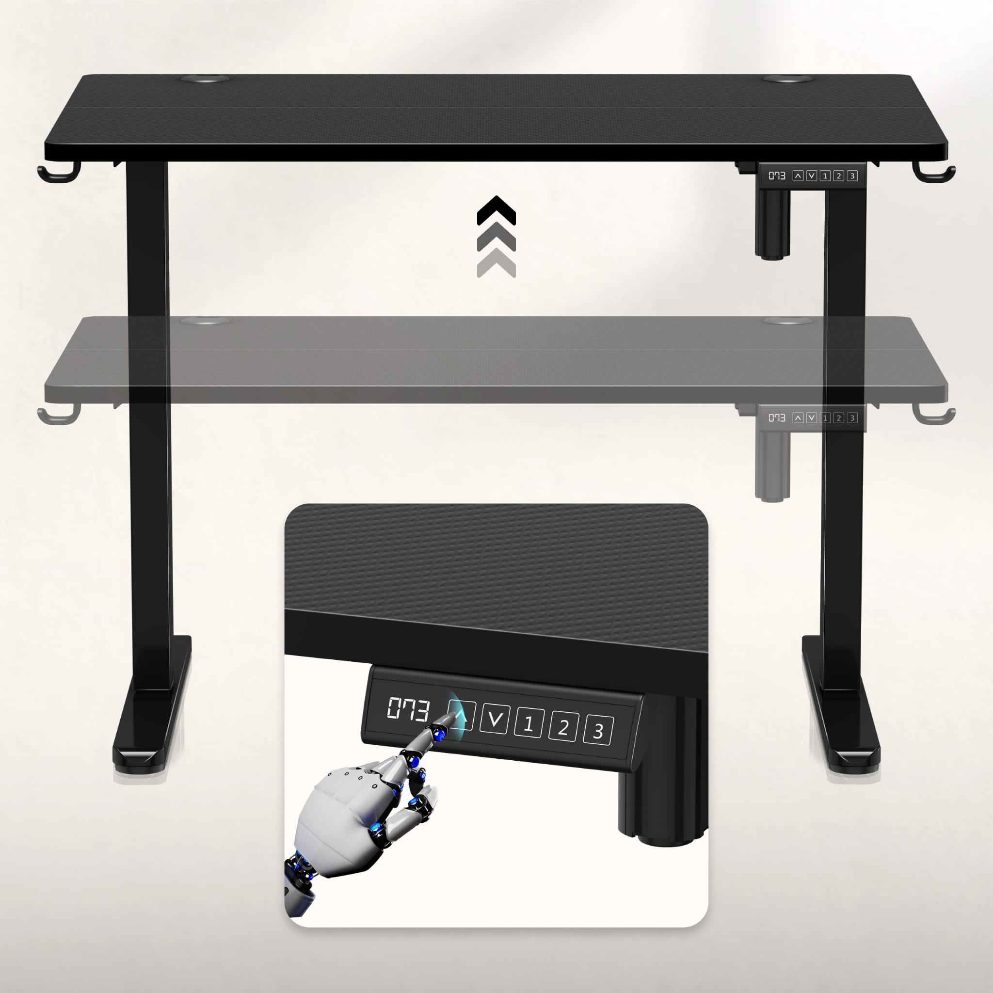 Elektrický stůl Huzaro Hero 7.9 Black 100 cm 