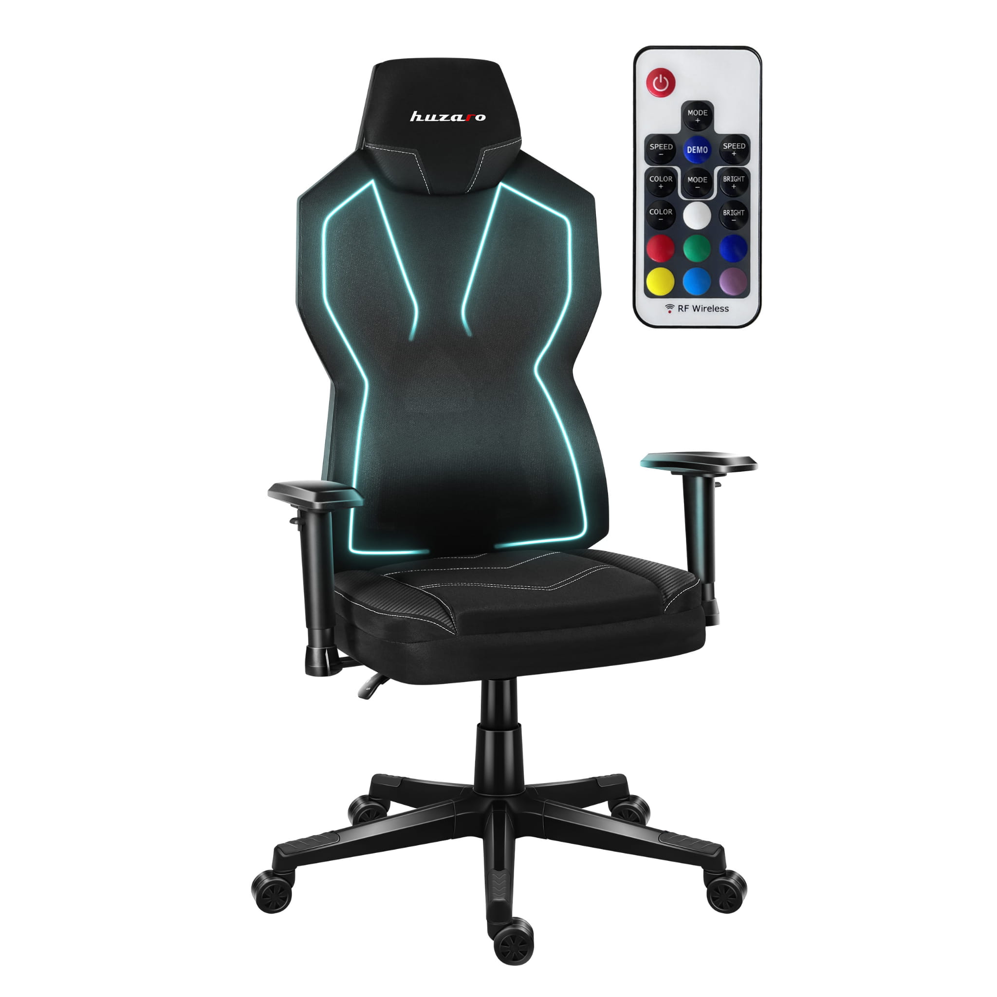 Herní židle Huzaro COMBAT 6.2 Black RGB 