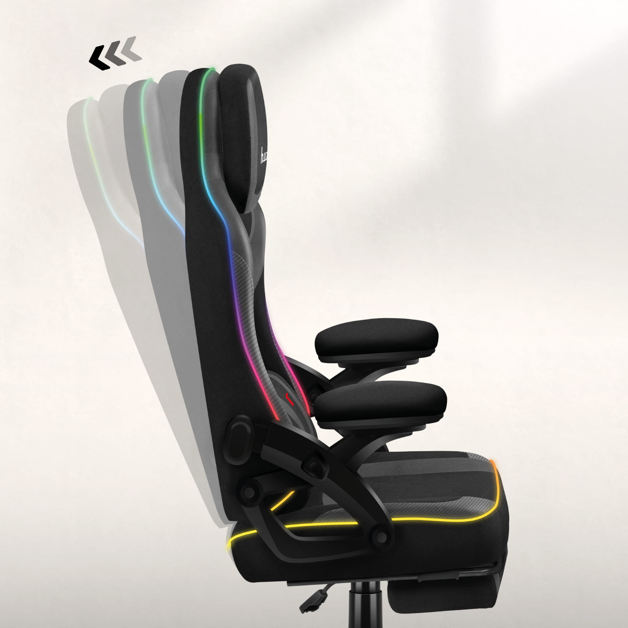 Herní židle Huzaro Force 4.6 Black RGB 