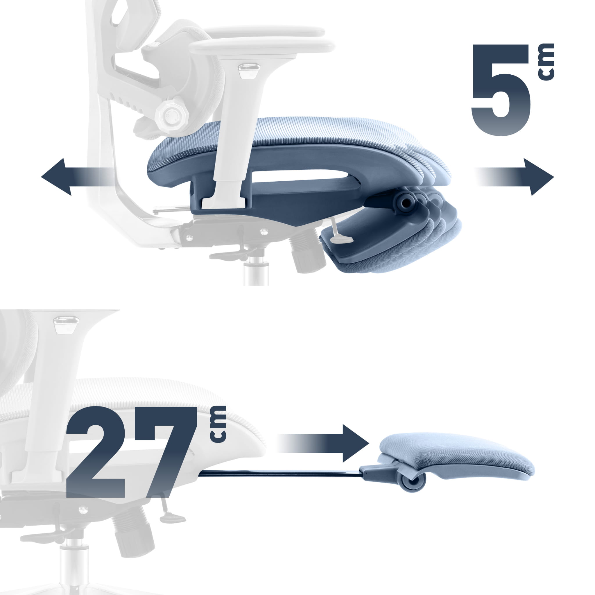 Ergonomická židle Mark Adler Expert 8.7 šedá síťovina 