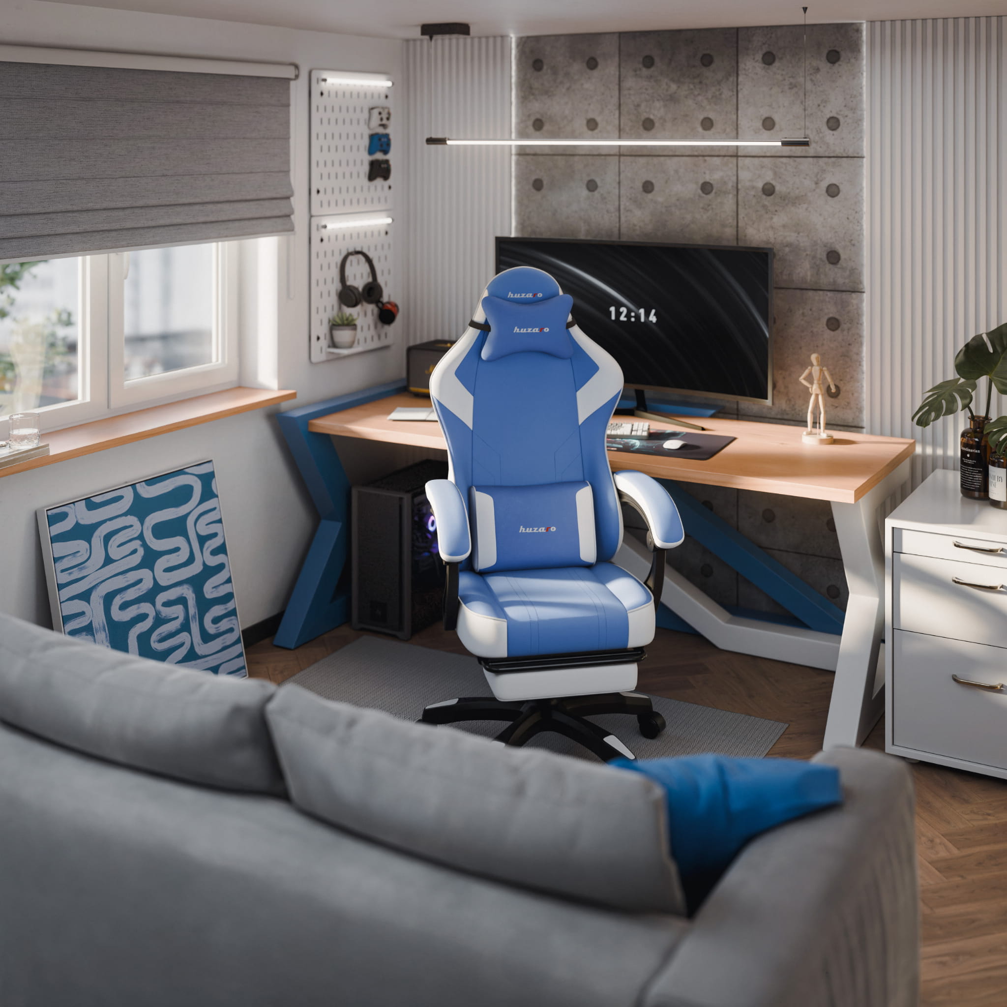 Herní židle Huzaro Force 3.7 Blue 