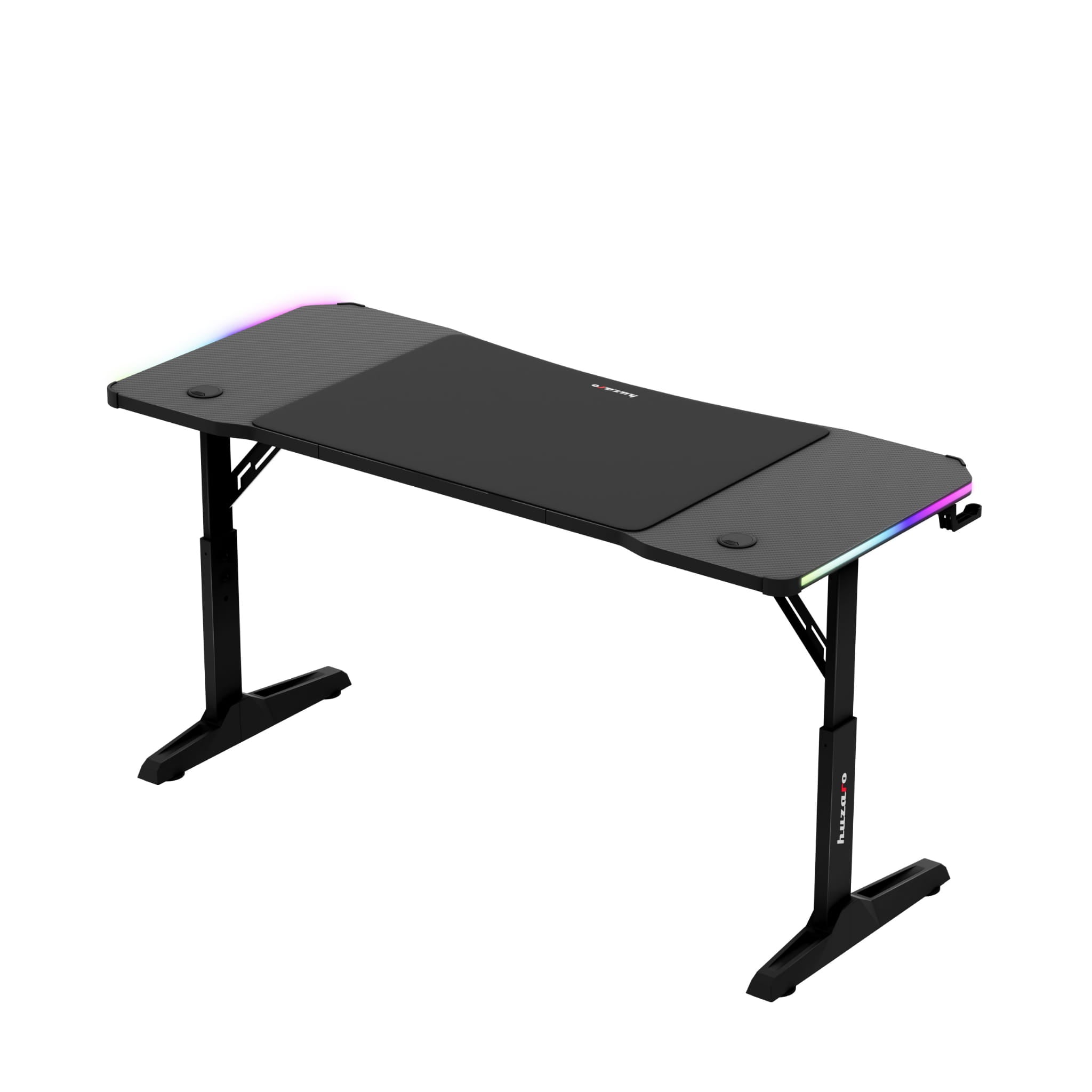 Herní stůl Huzaro Hero 3.6 RGB LED černý 140 cm