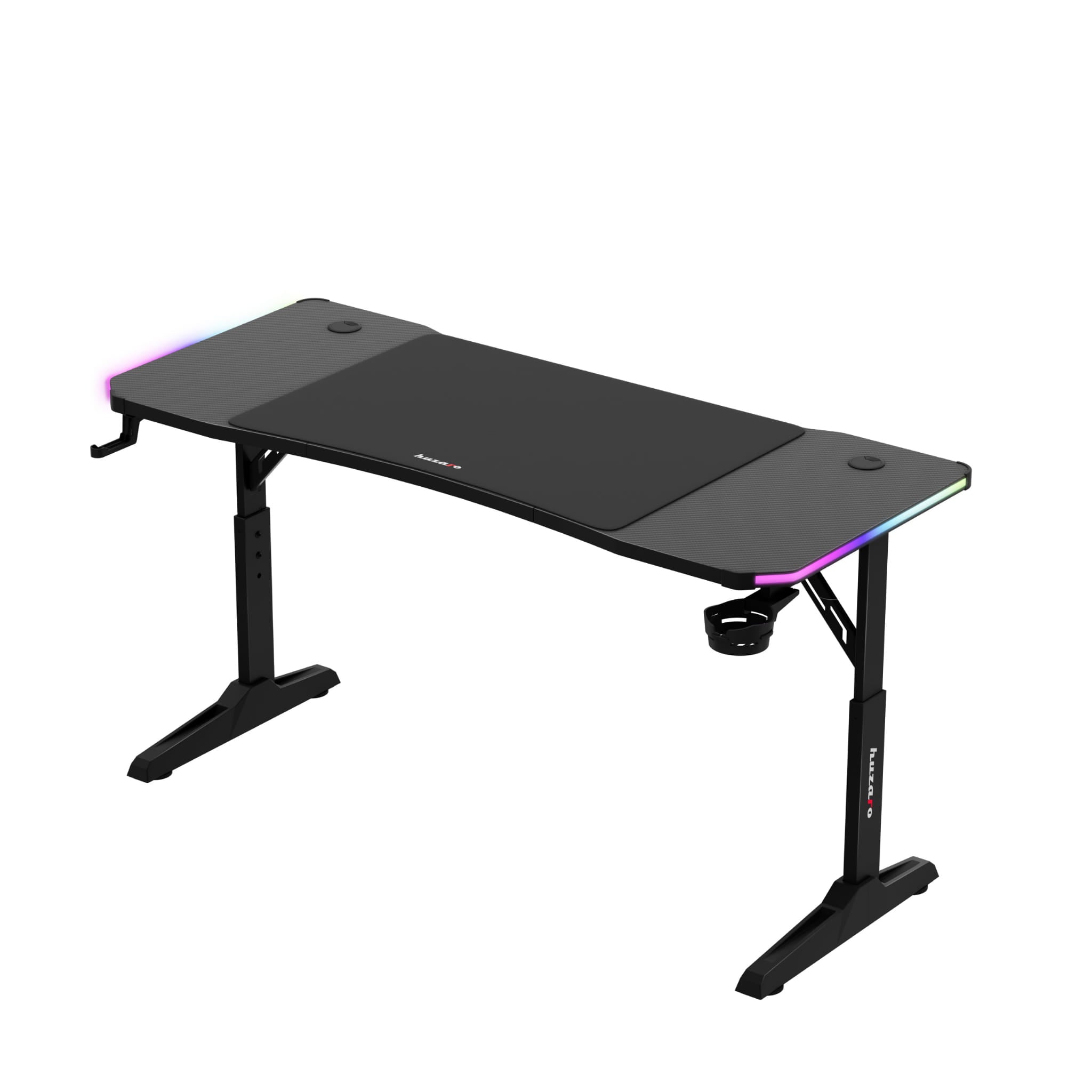 Herní stůl Huzaro Hero 3.6 RGB LED černý 140 cm