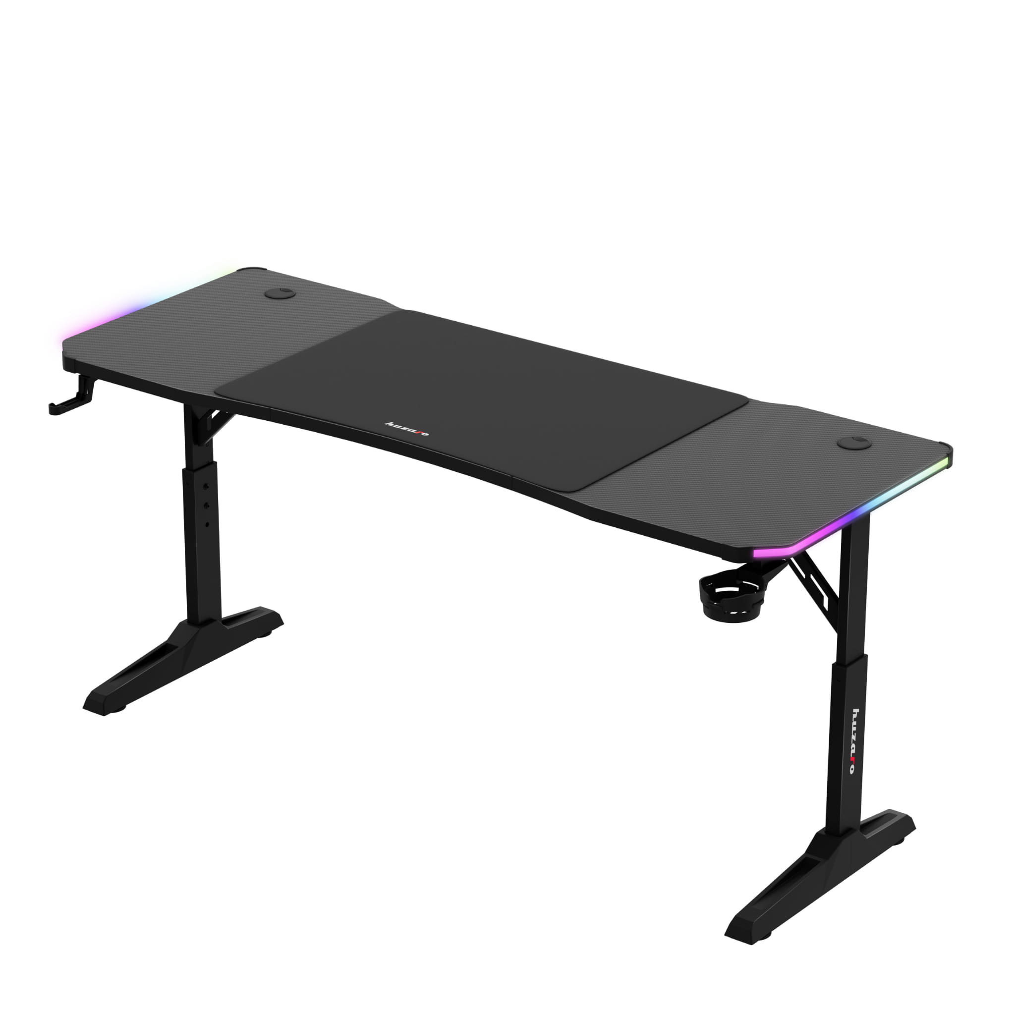 Herní stůl LED Huzaro Hero 4.6 RGB černý 160 cm