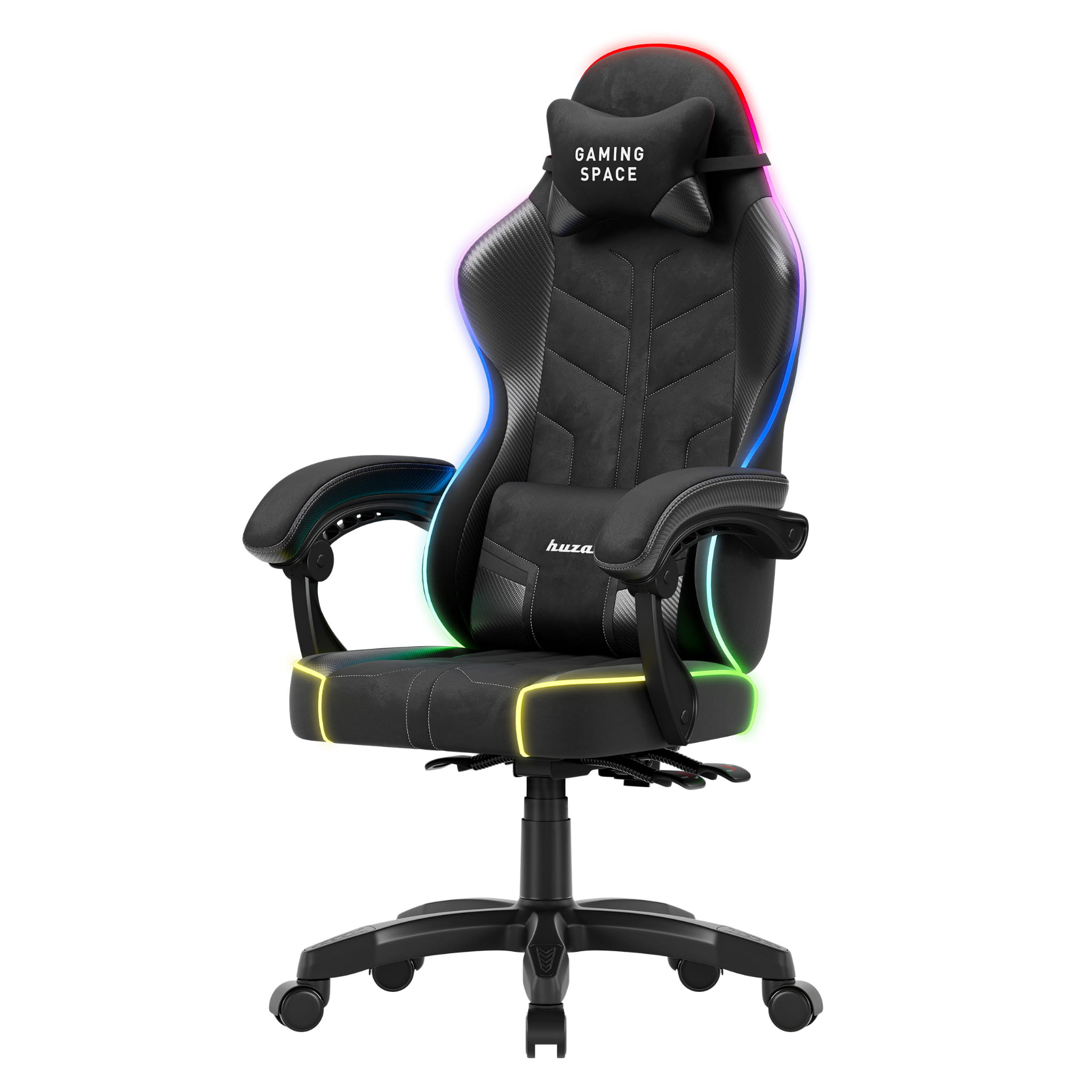 Herní židle Huzaro Force 2.7 RGB Black samet 