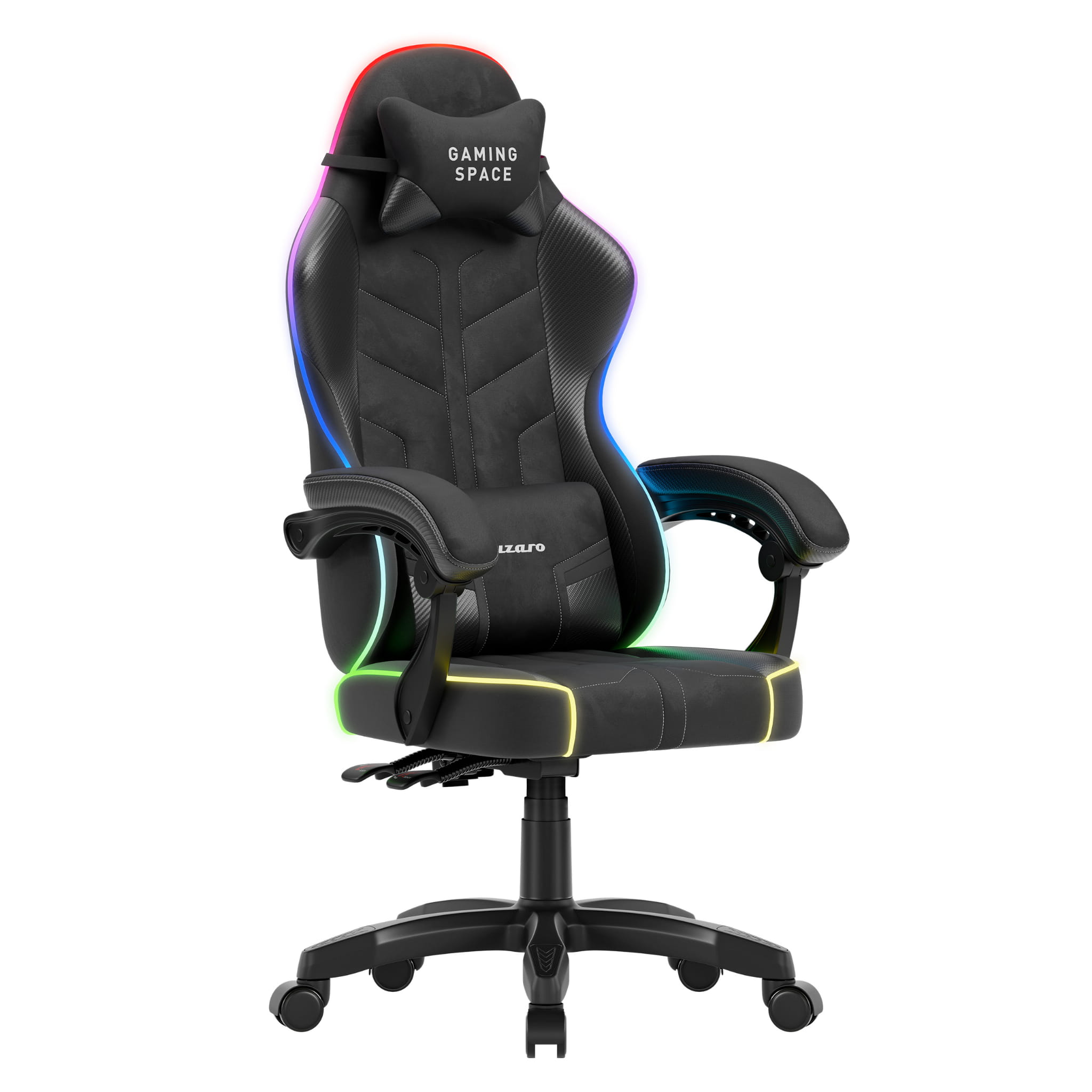 Herní židle Huzaro Force 2.7 RGB Black samet 