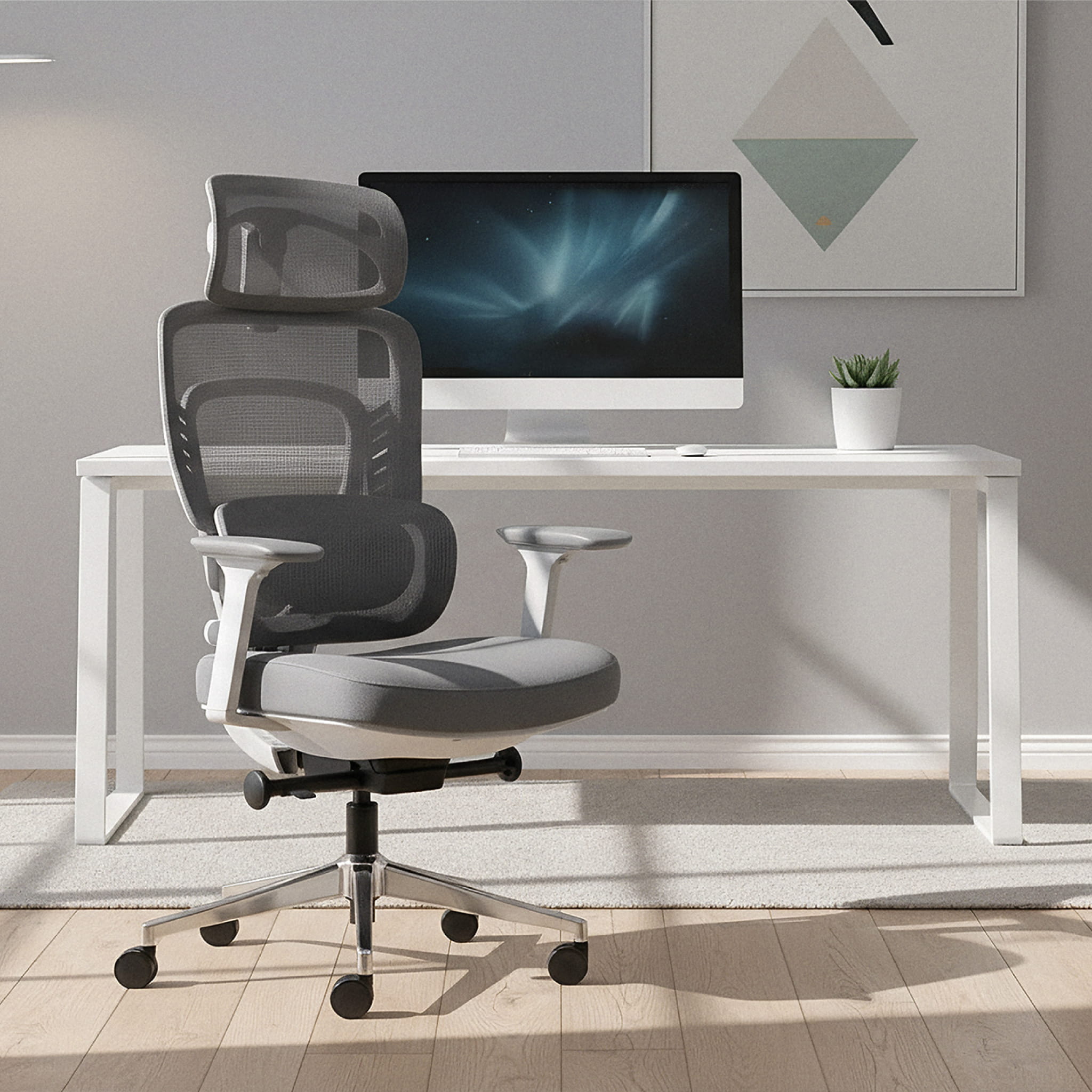 Kancelářské křeslo s masáží Mark Adler Visioner 6.1 Grey