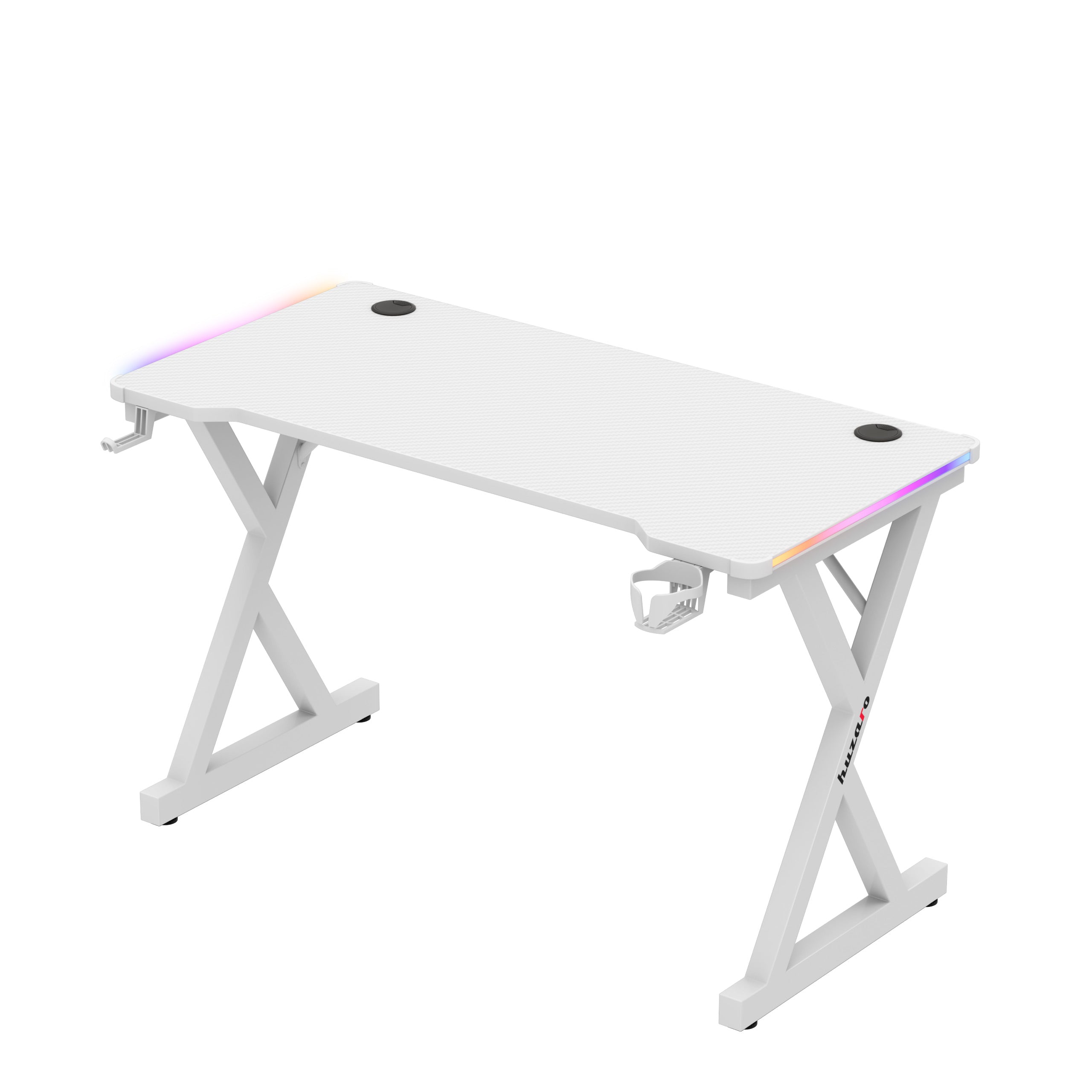 Herní stůl LED Huzaro Hero 2.3 RGB White 120 cm