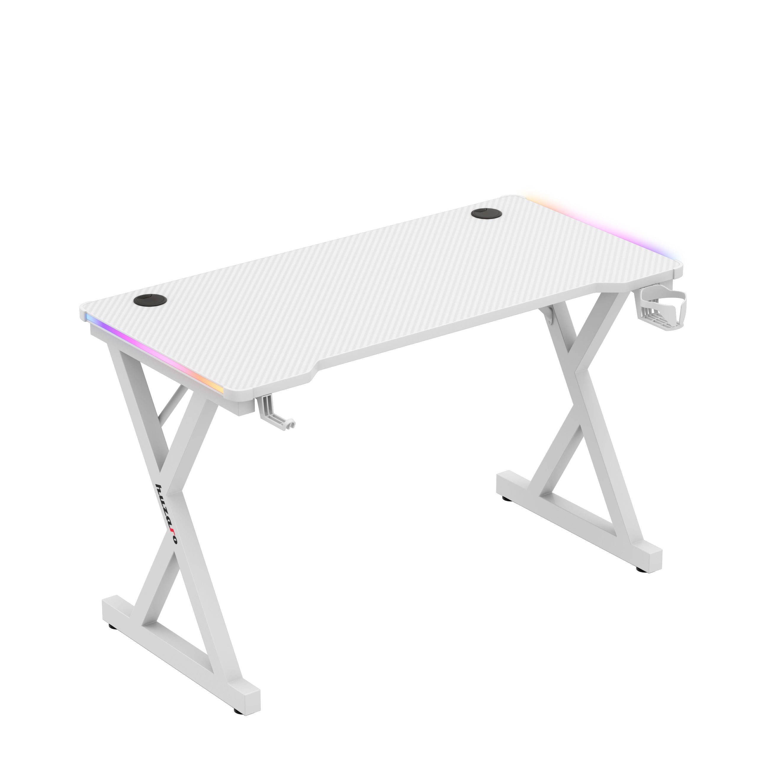 Herní stůl LED Huzaro Hero 2.3 RGB White 120 cm