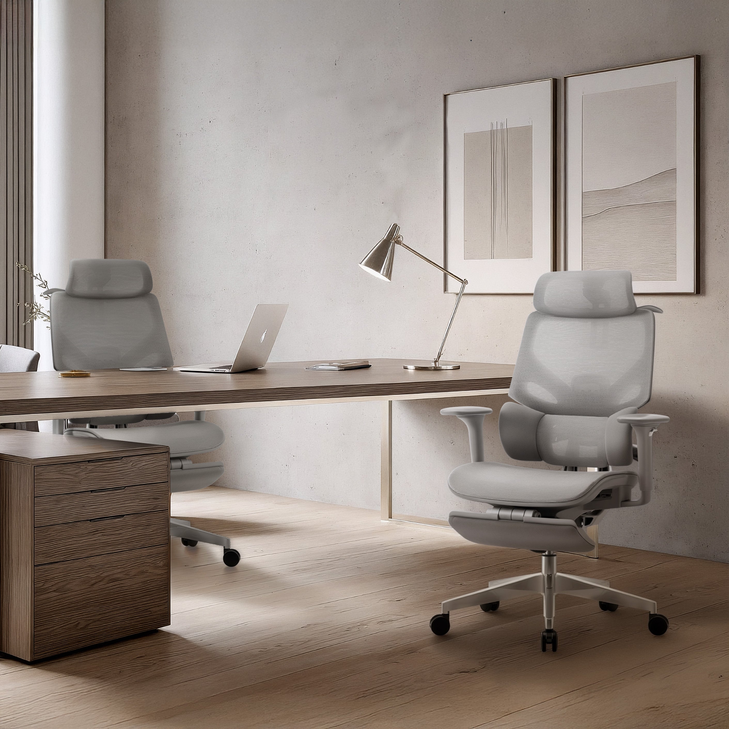 Ergonomická židle Mark Adler Expert 8.7 šedá síťovina 