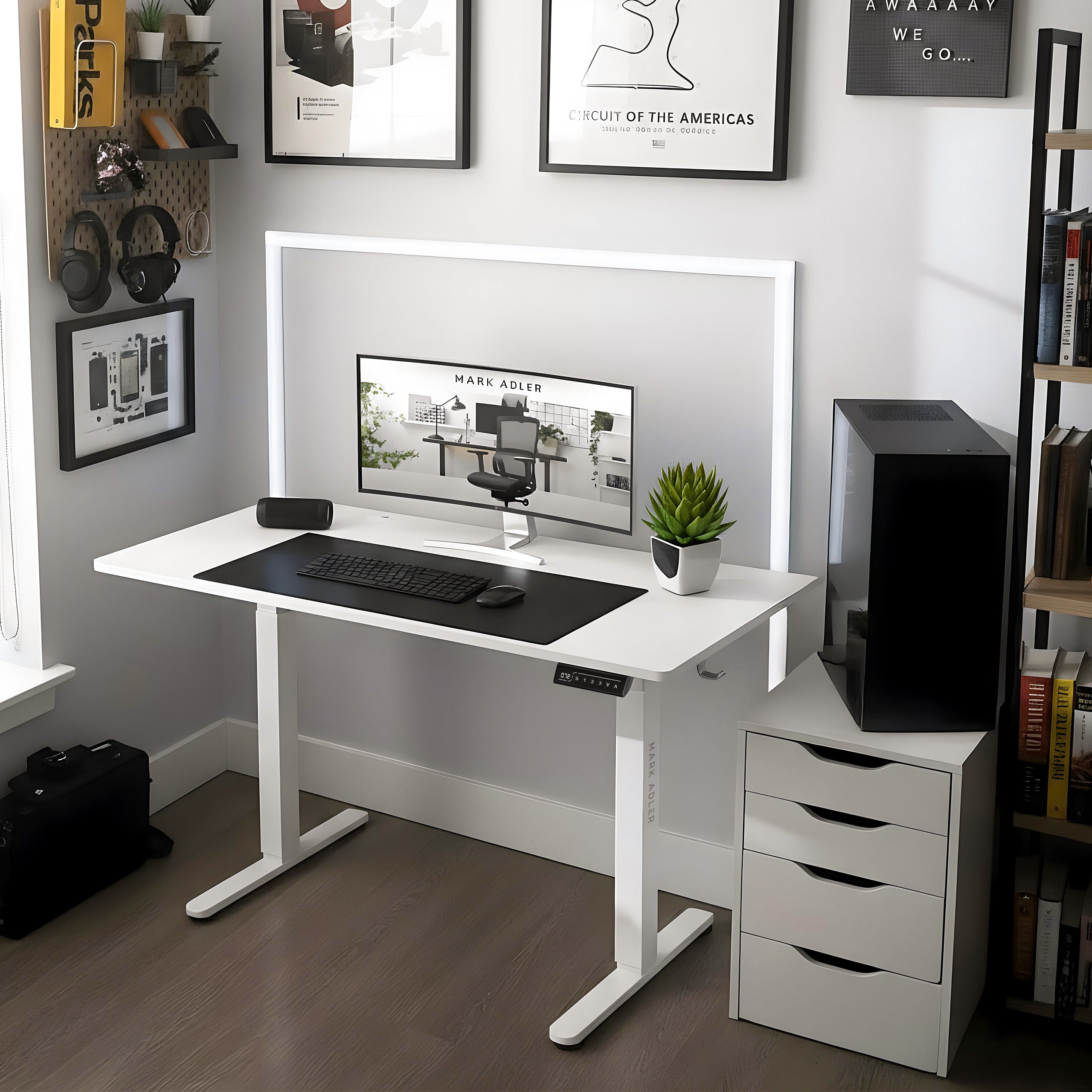 Mark Adler Leader 7.0 elektrický stůl bílý 120 cm 