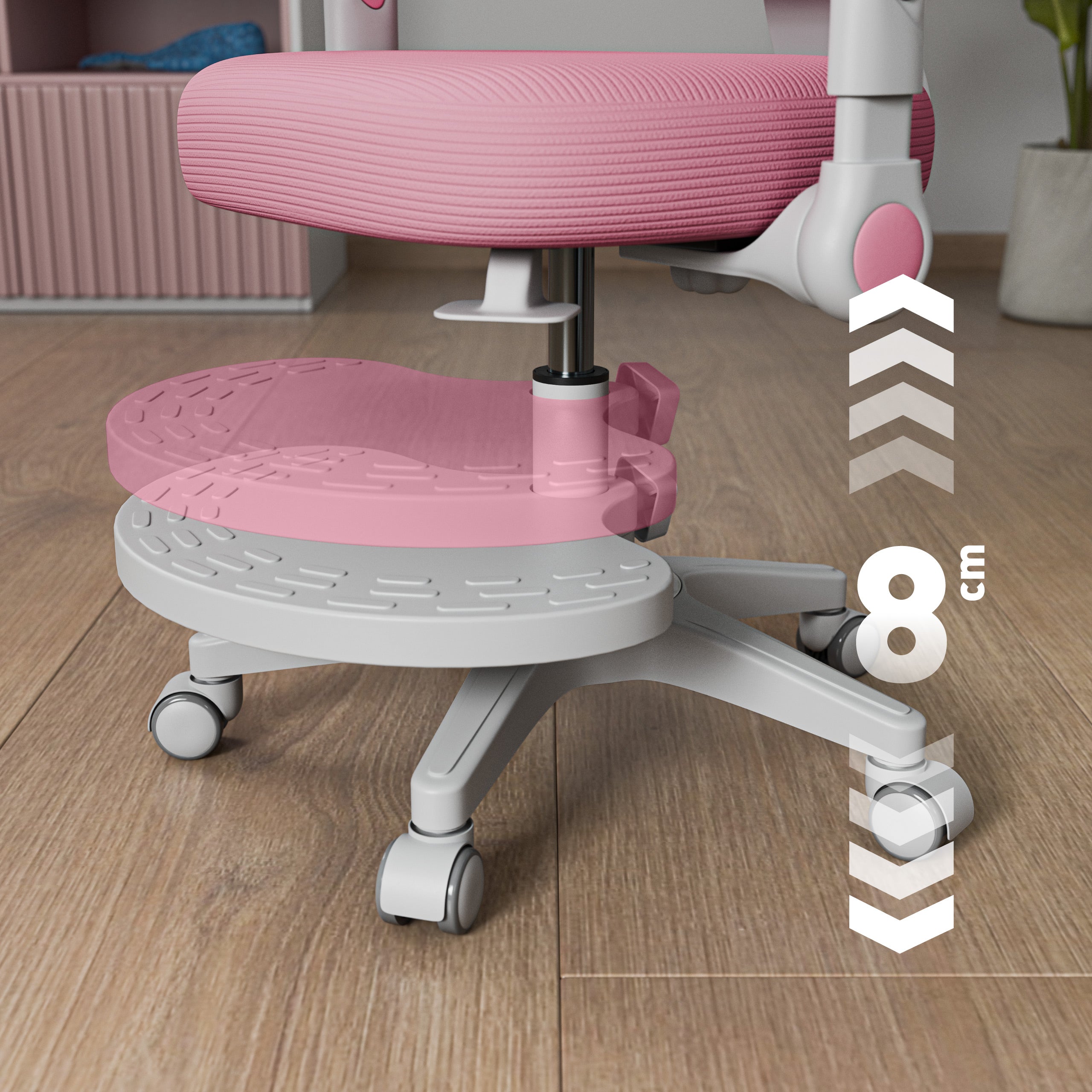 Otočná židle Mark Adler JUNIOR 5.0 růžová 