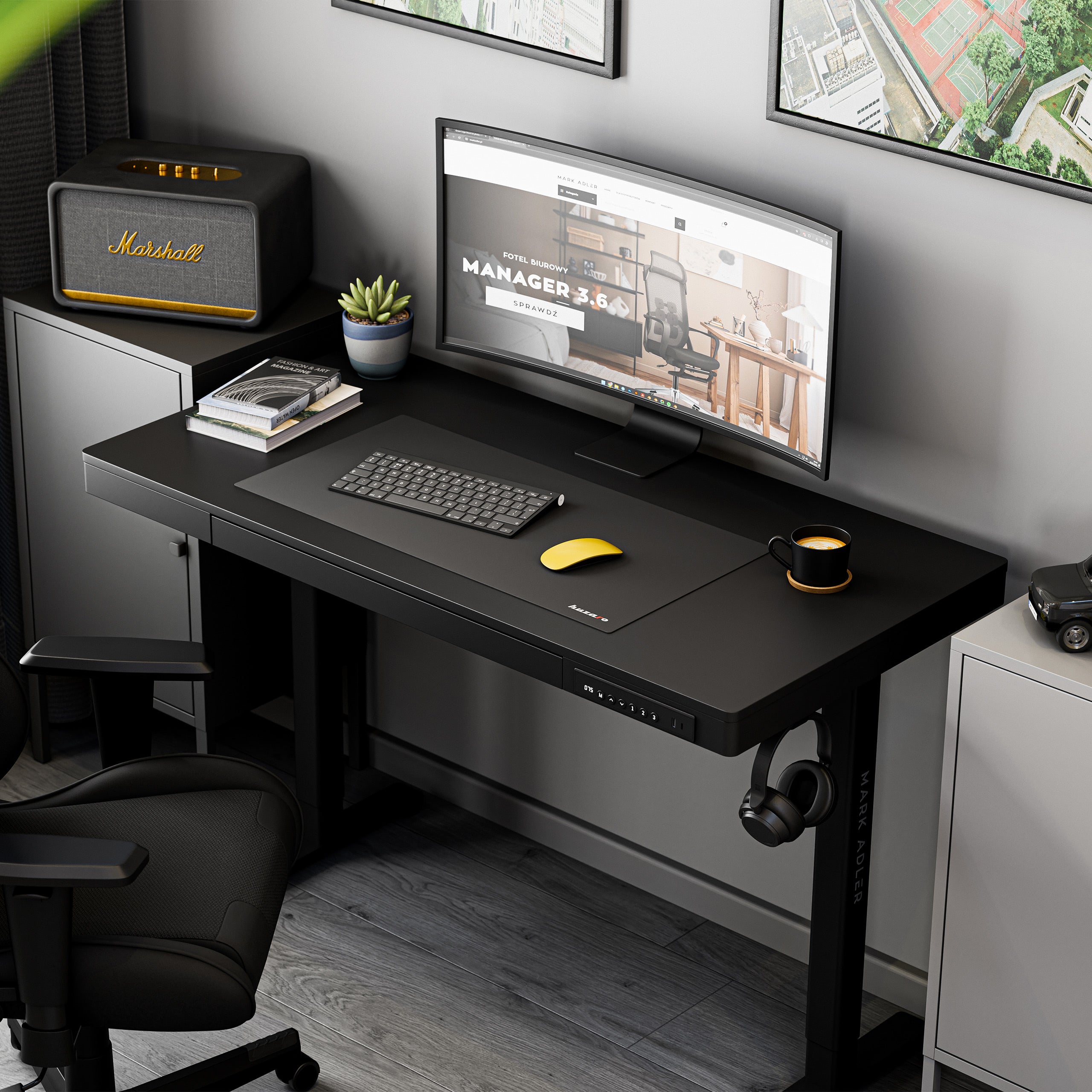 Elektrický stůl Mark Adler Leader 8.2 Black 120 cm 