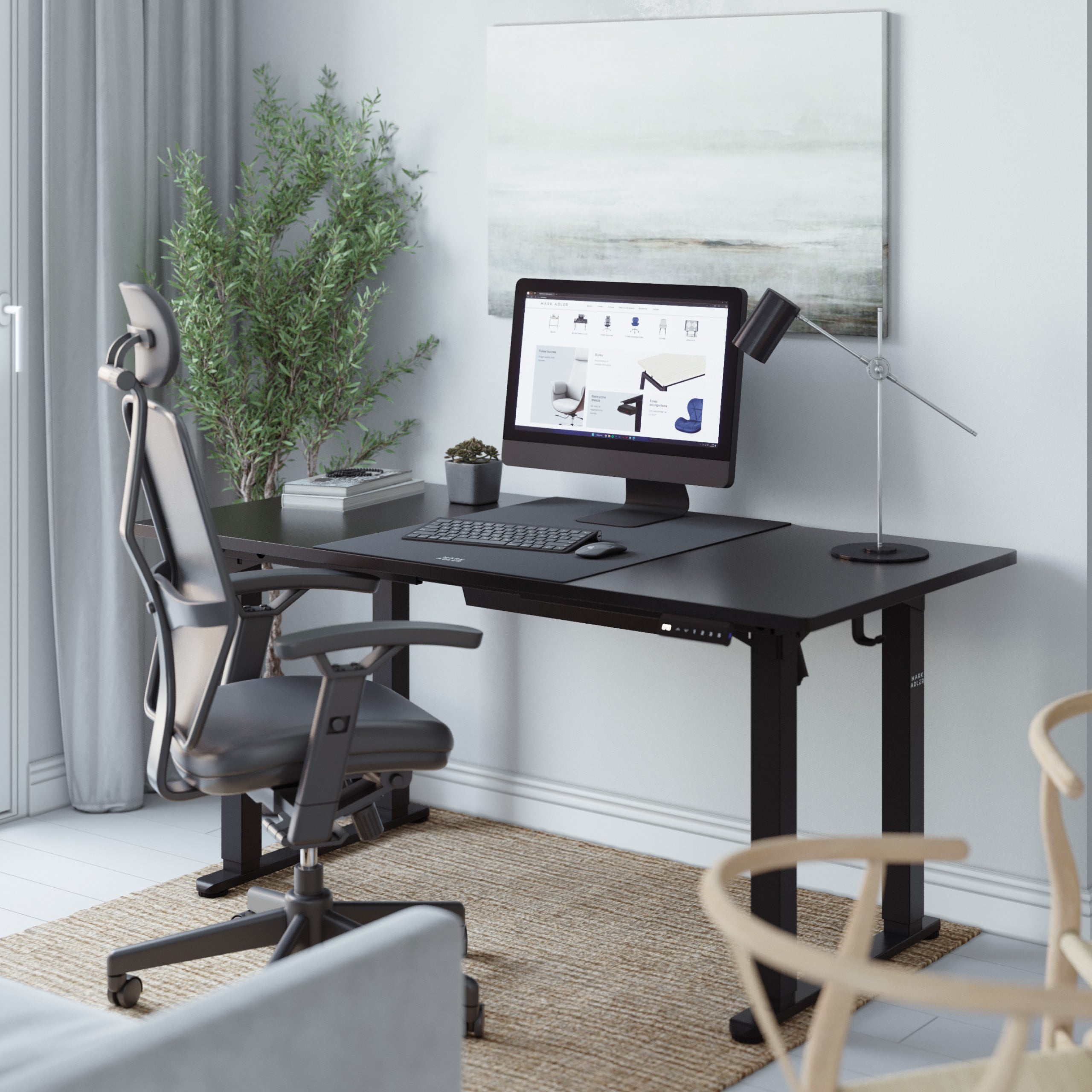 Mark Adler Leader 9.3 Elektrický stůl, černý, 160 cm 