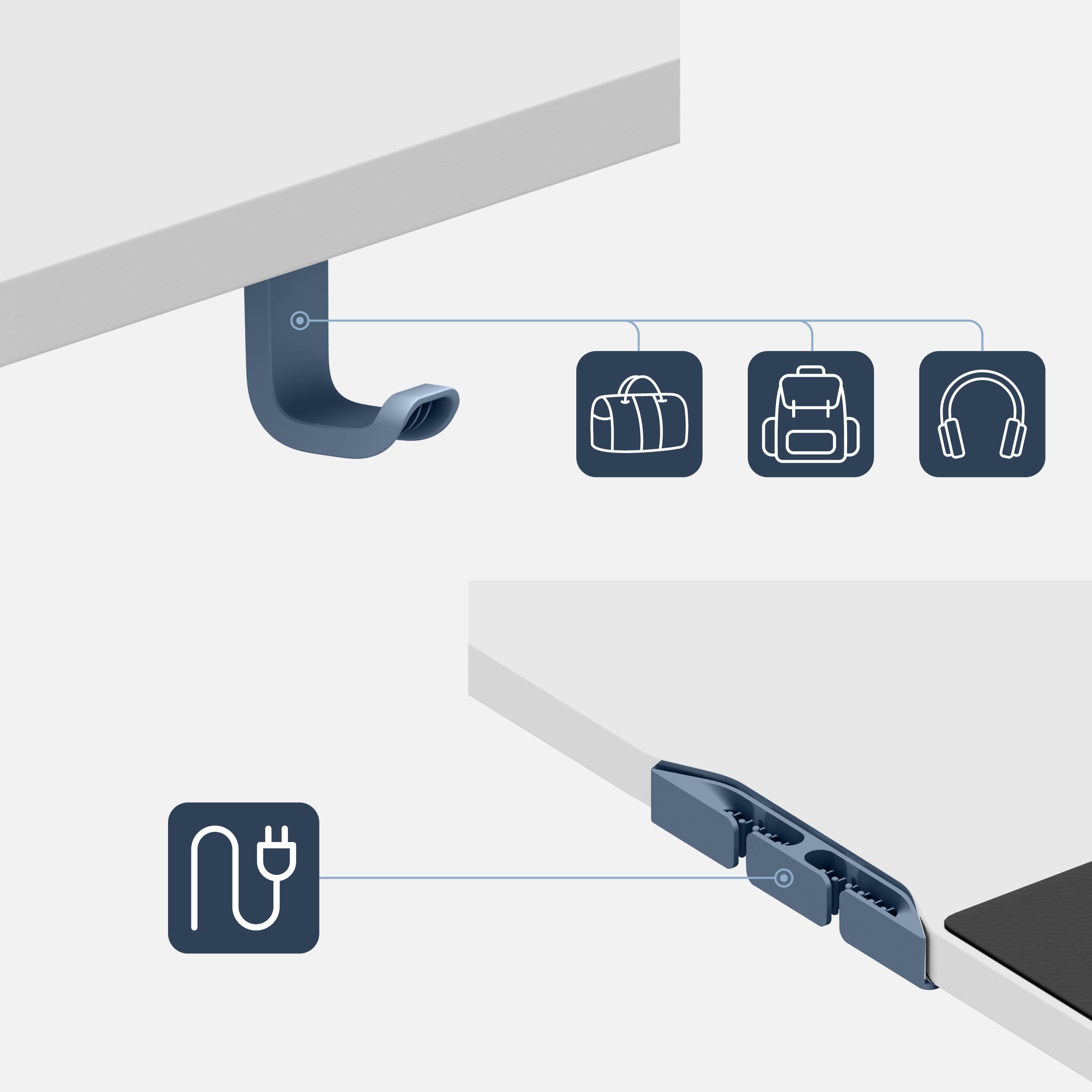 Mark Adler Leader 9.3 bílý elektrický stůl 160 cm 