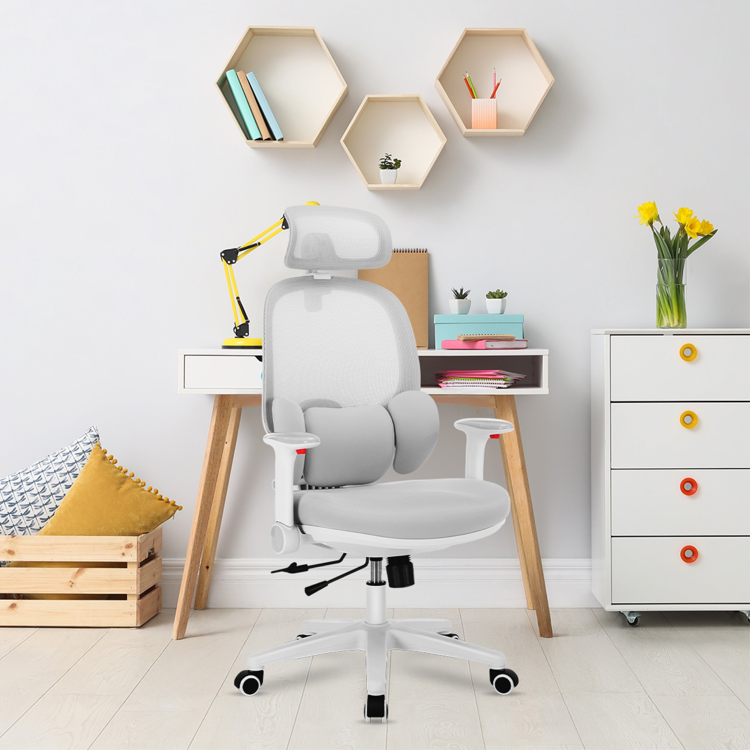 Dětská ergonomická židlička Mark Adler Junior 6.3 šedá