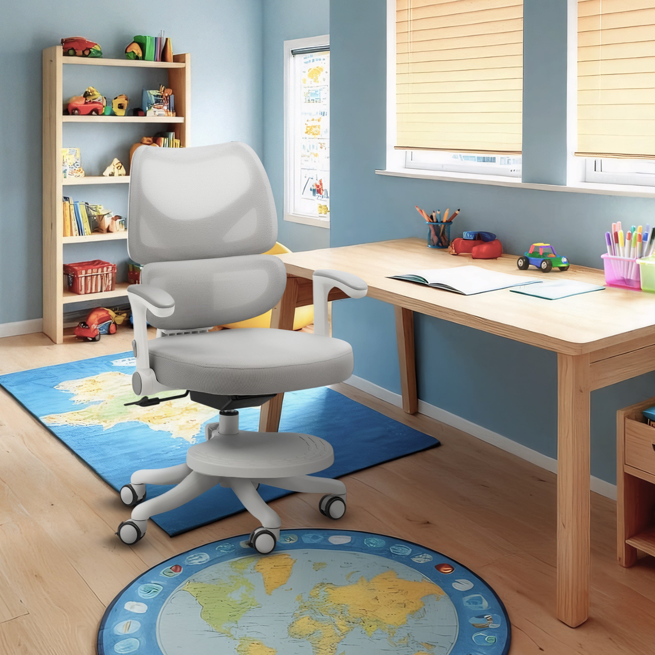 Otočná židlička Mark Adler Junior 5.3 šedá pro děti