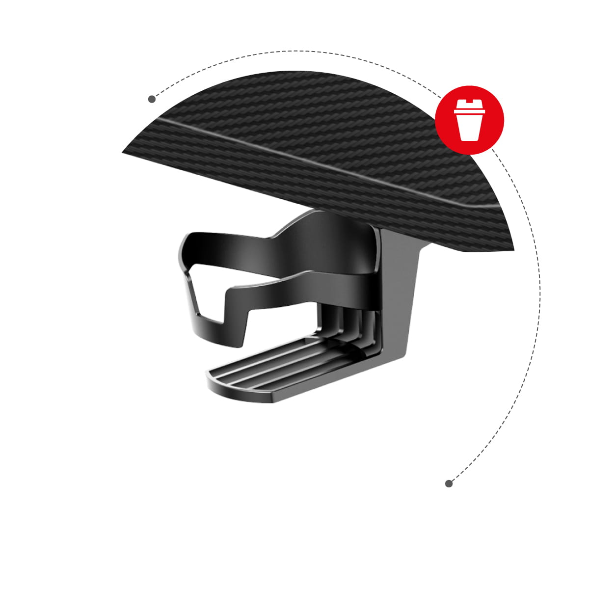 Herní stůl Huzaro Hero 2.8 černý 140 cm 