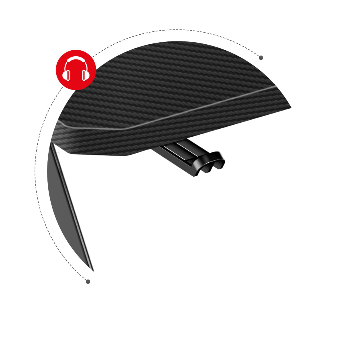 Herní stůl Huzaro Hero 2.8 černý 140 cm 