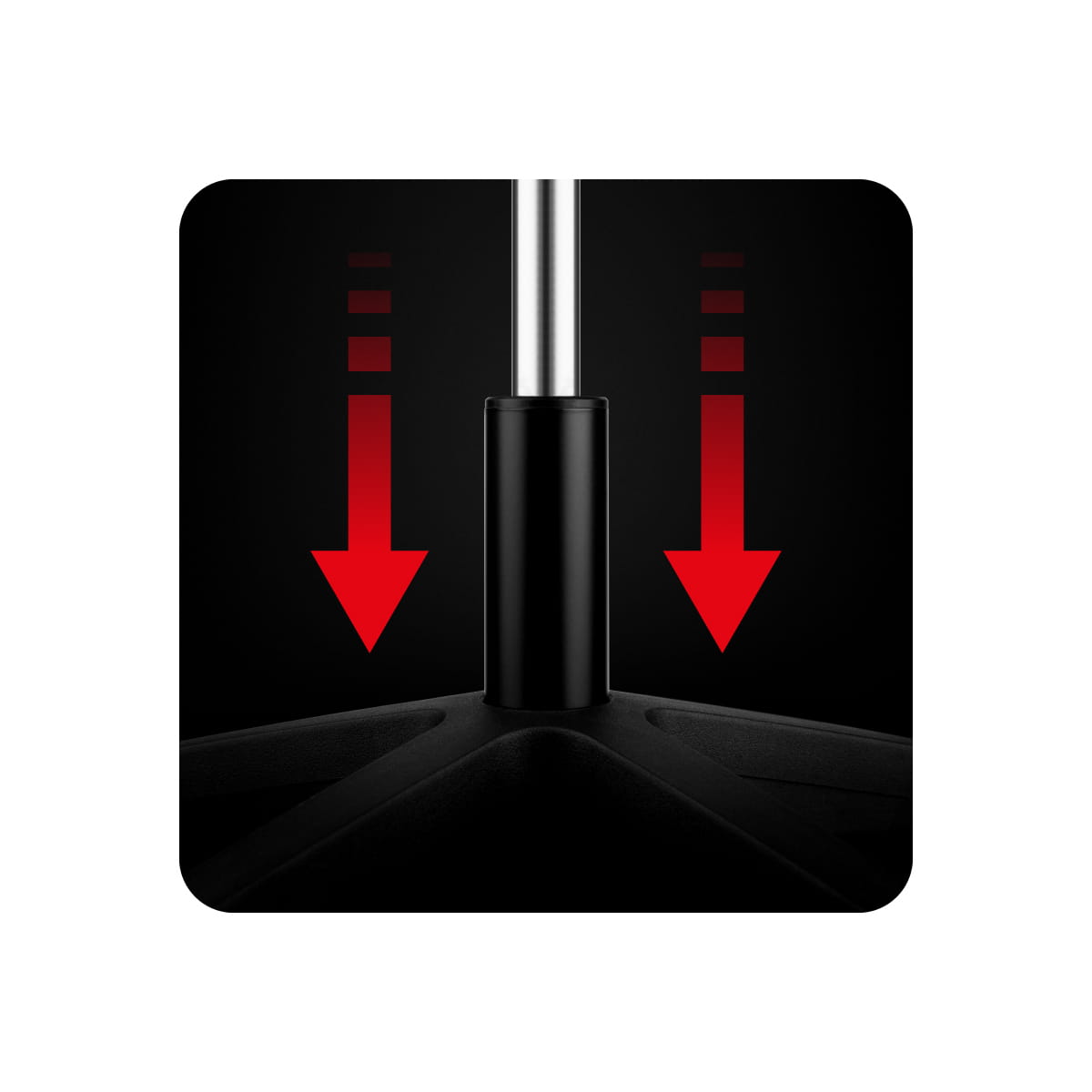 Univerzální plynová láhev pro otočné židle 