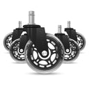 Kolečka Casters 2.0 Černá kolečka na židli 