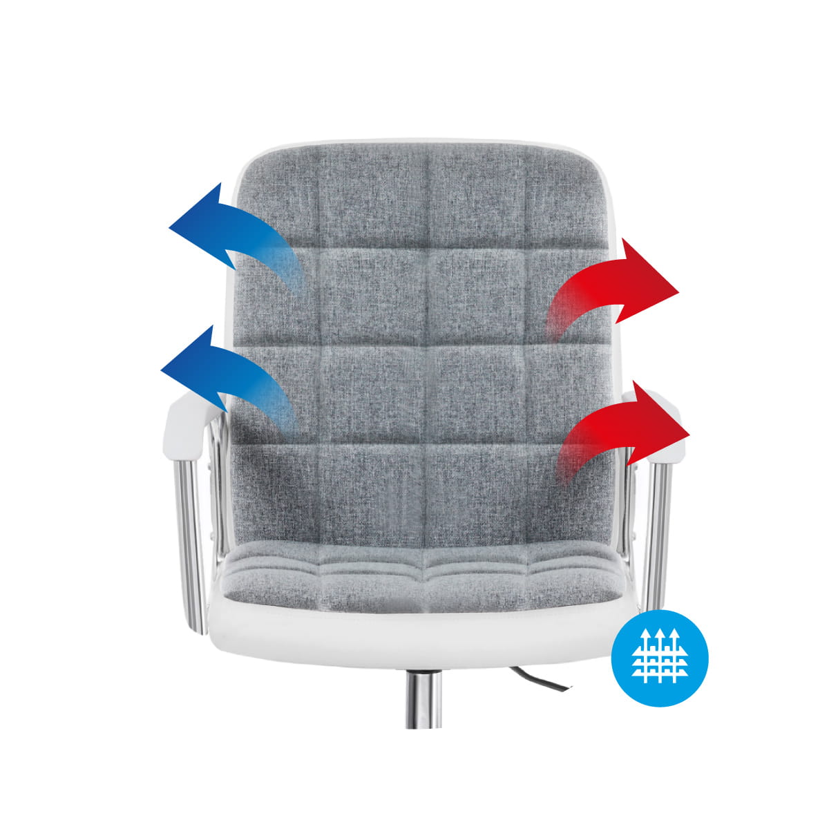 Kancelářská židle MARK ADLER FUTURE 4.0 šedá síťovina 