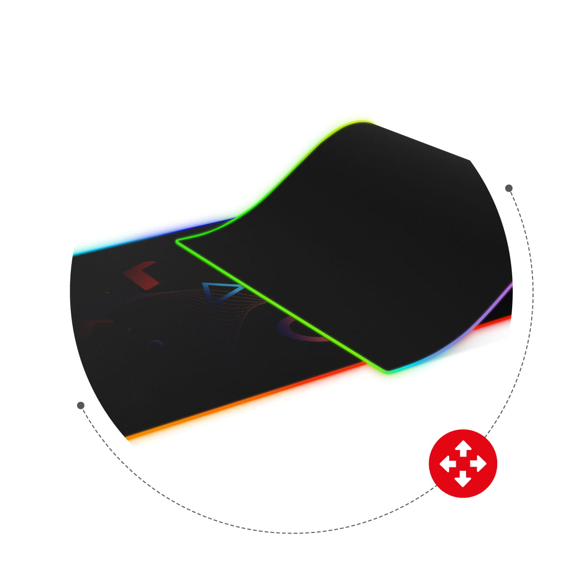 Herní podložka Huzaro RGB Design 