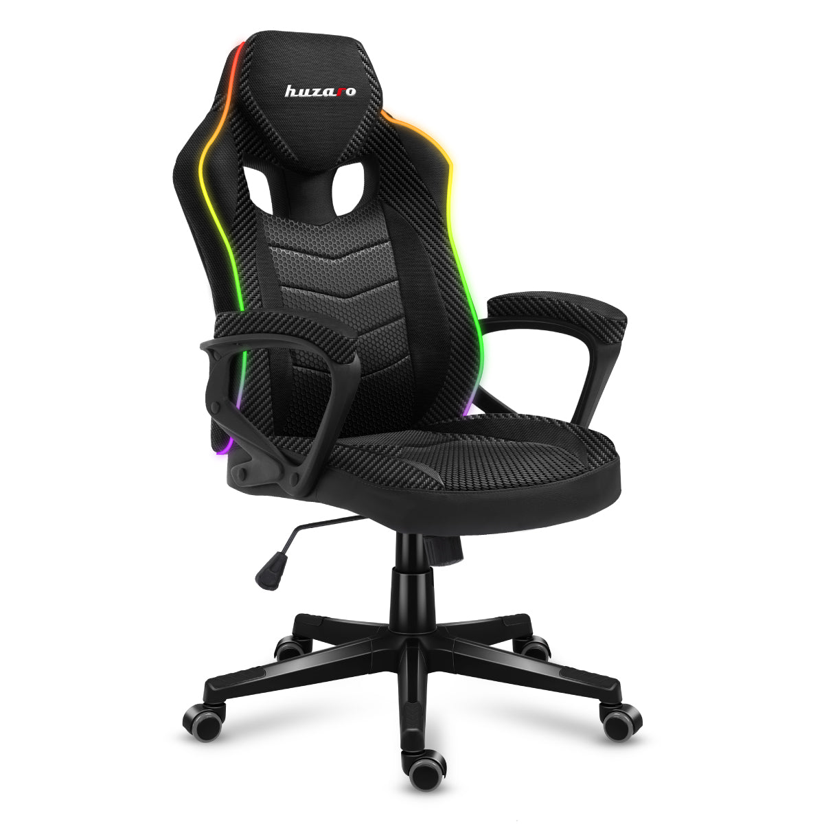 Herní židle Huzaro Force 2.5 RGB s karbonovou síťovinou 