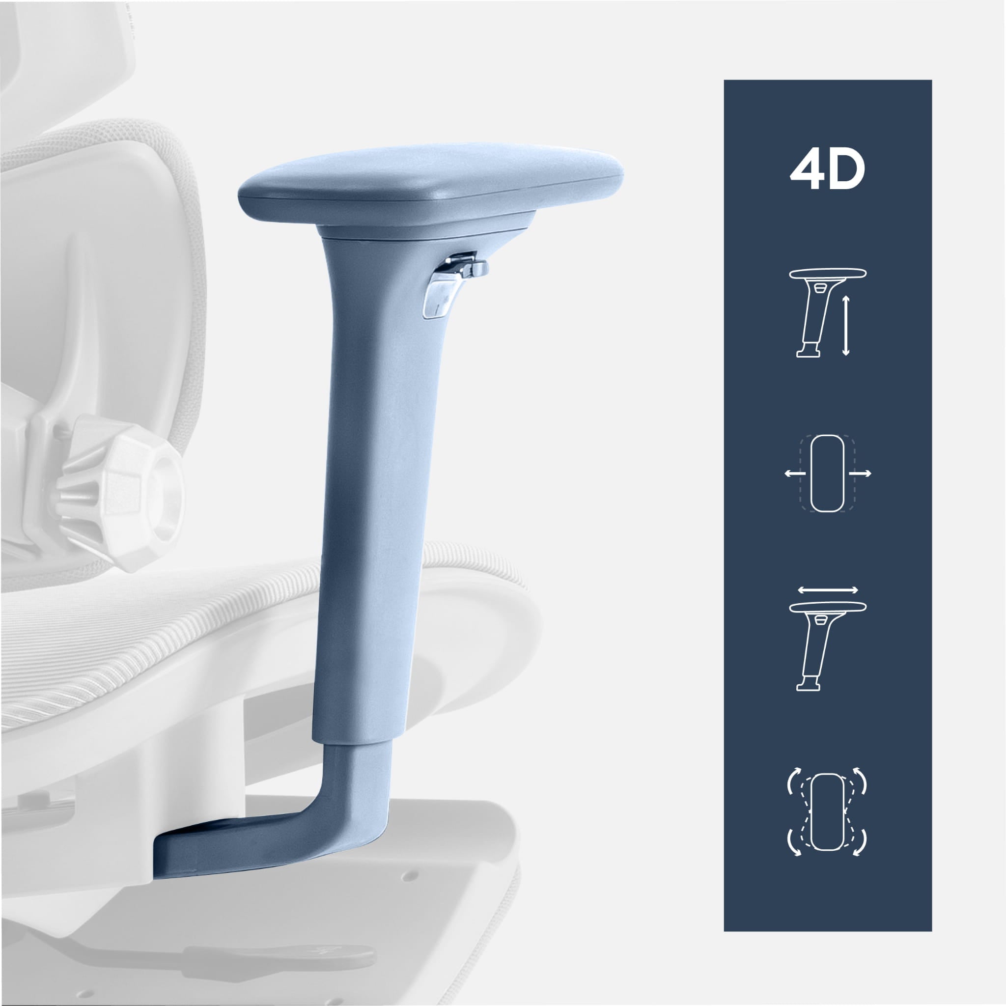 Ergonomická židle Mark Adler Expert 8.7 šedá síťovina 