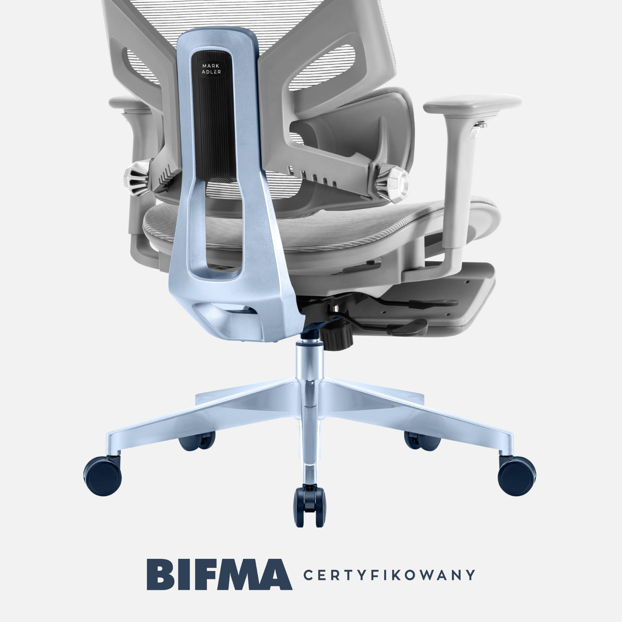 Ergonomická židle Mark Adler Expert 8.7 šedá síťovina 