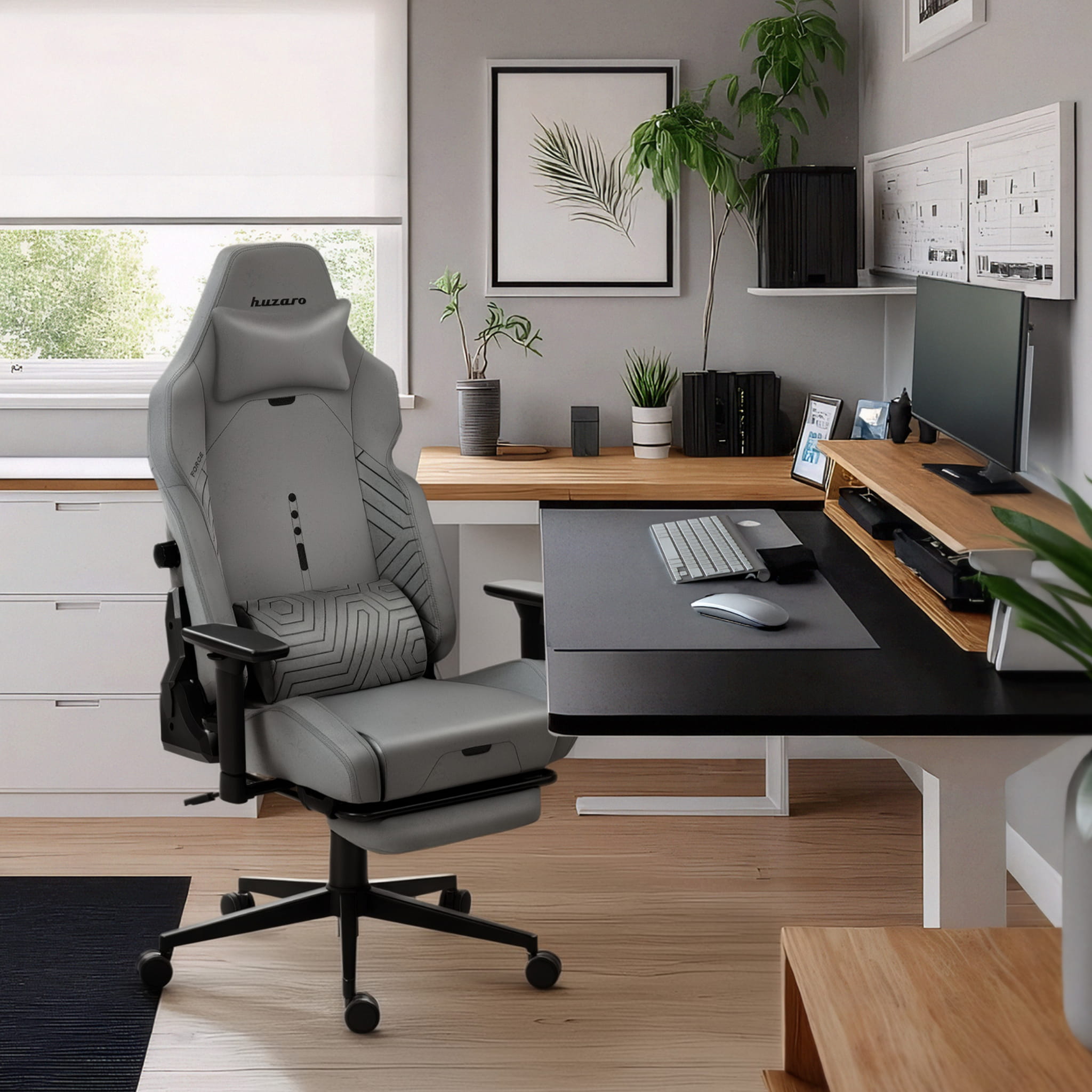 Herní židle HUZARO FORCE 8.1 šedá 